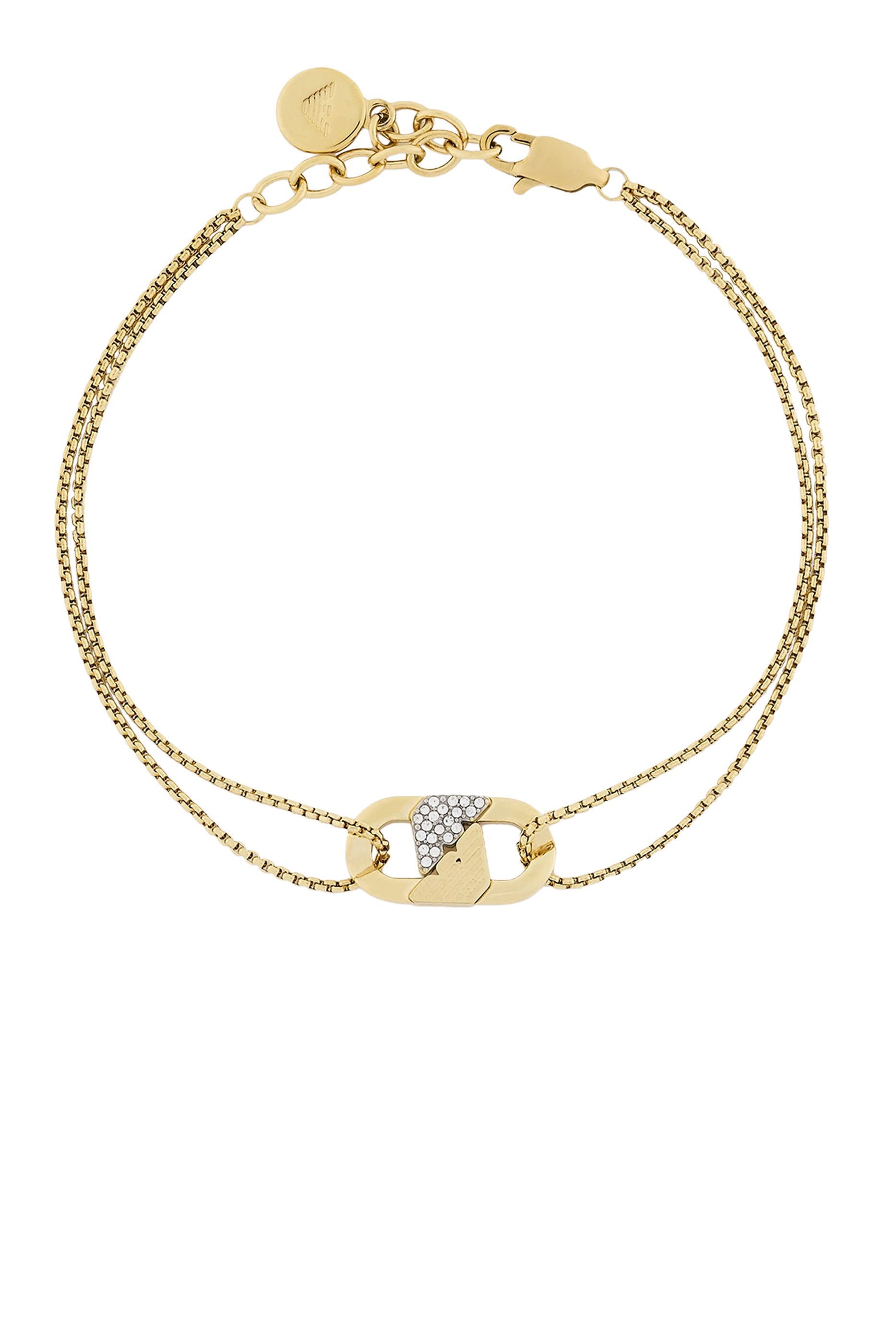 سوار آي دي ستانلس ستيل مطلي بلون ذهبي