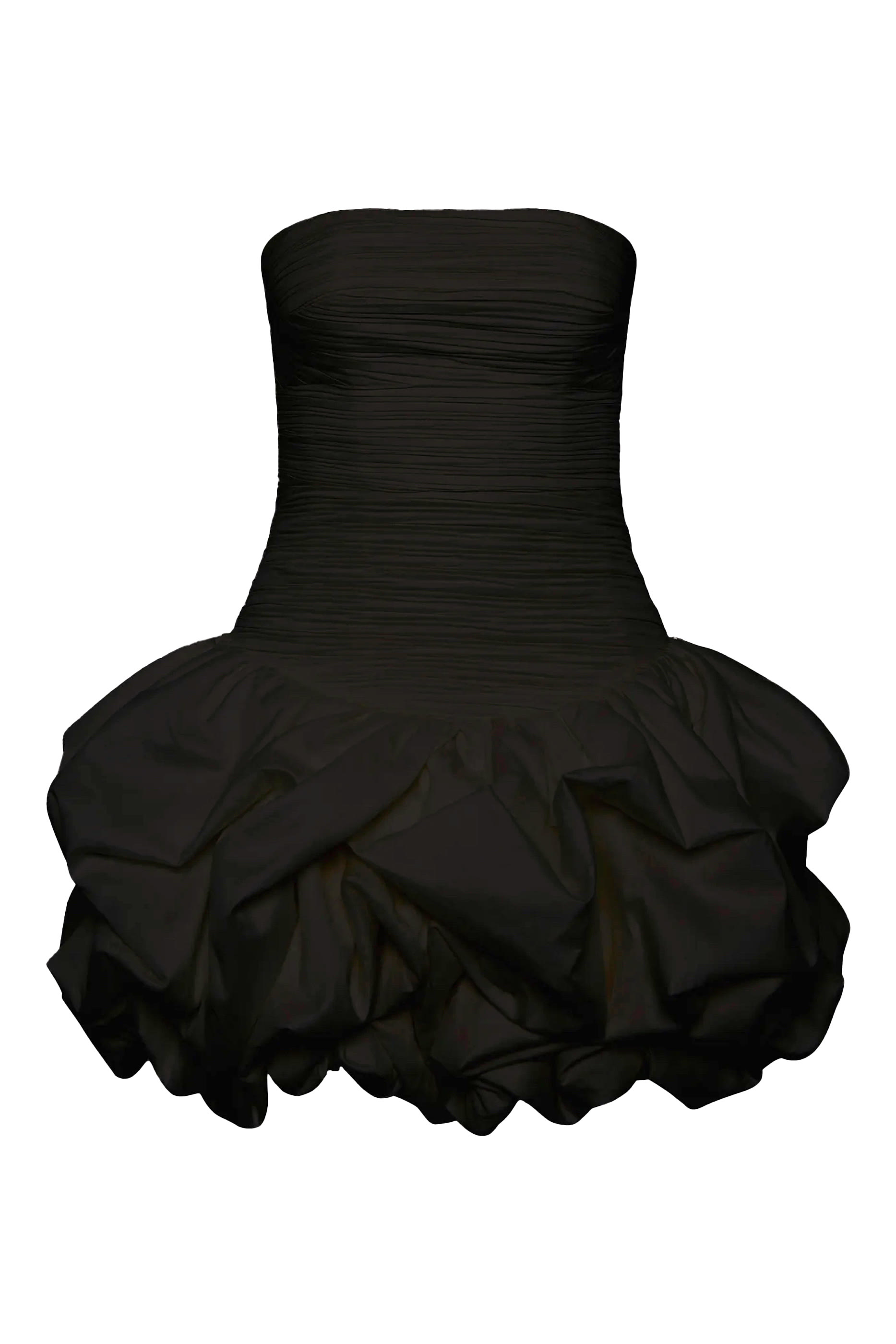 فستان فيوليت قصير بحافة منفوخة