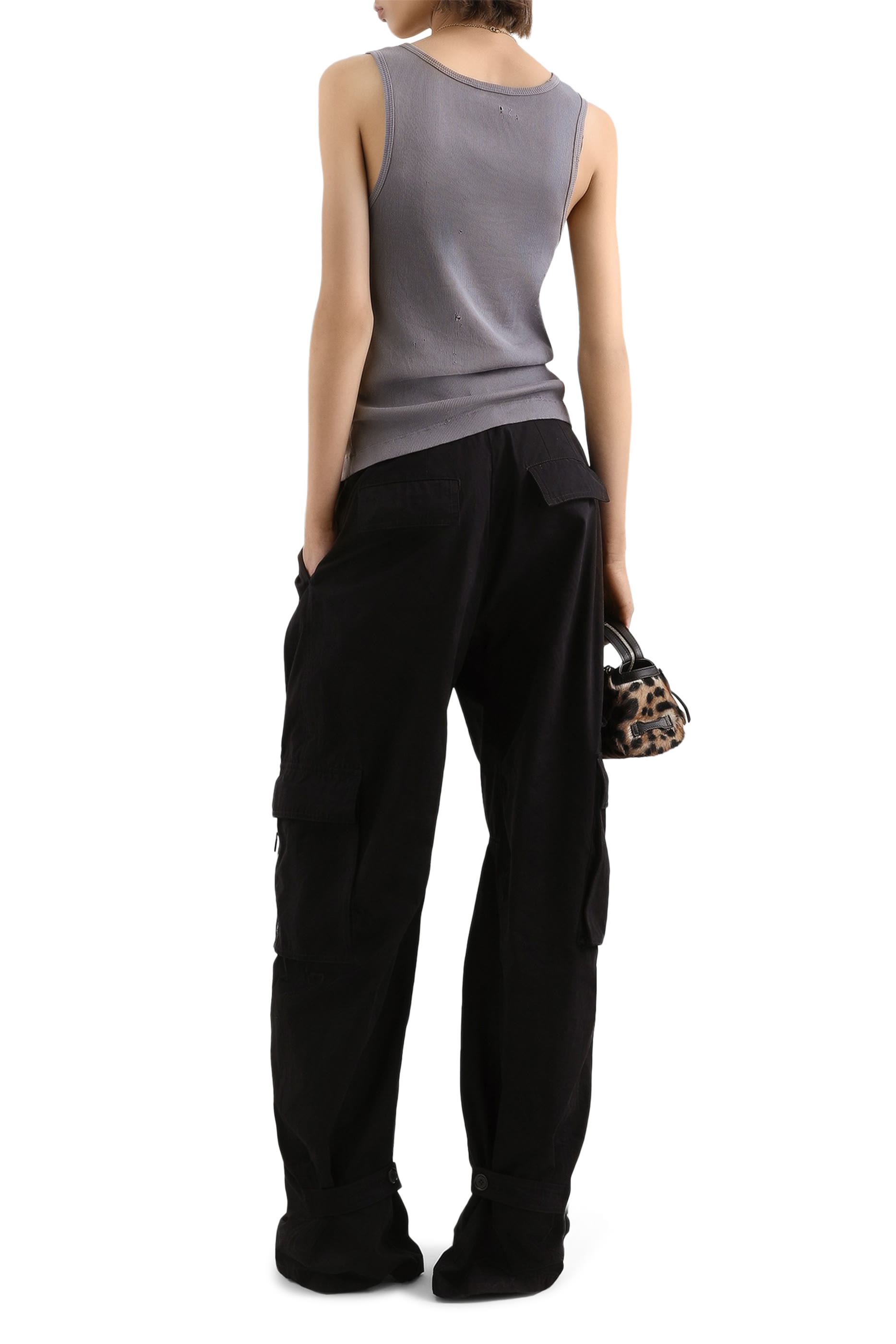 بنطال كارجو فاي مغطى بالشمع