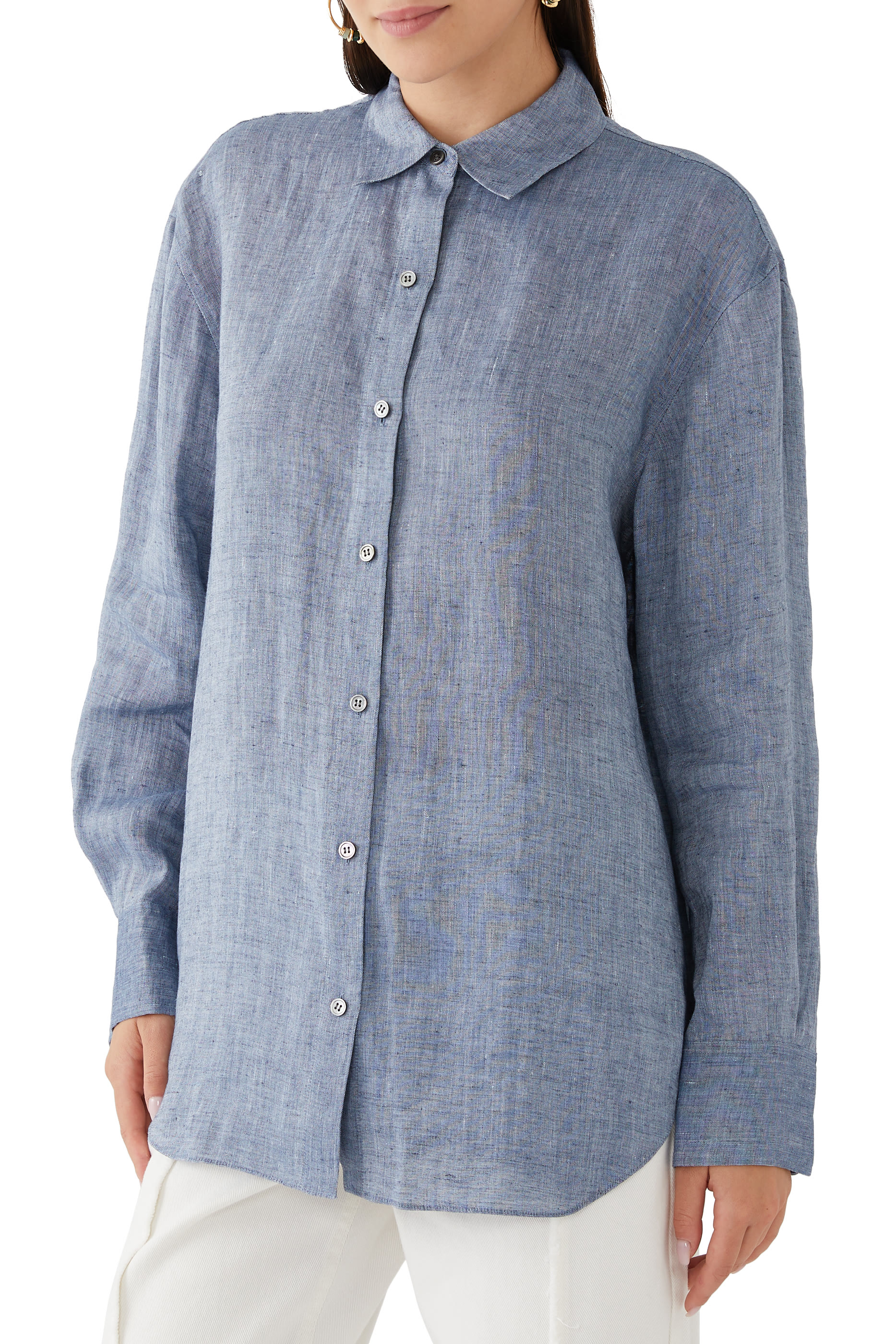 قميص بويفرند قماش قنب