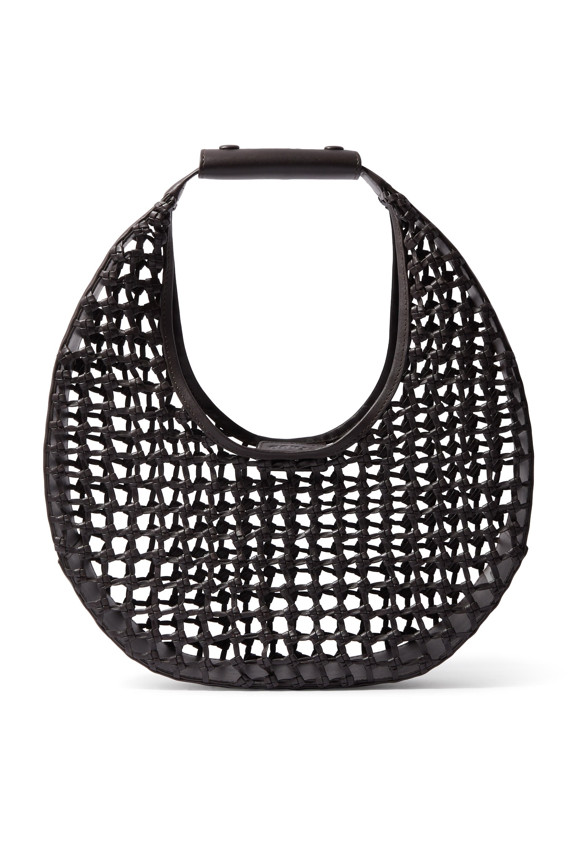 حقيبة يد صغيرة بتصميم هلال معقود يدويًا