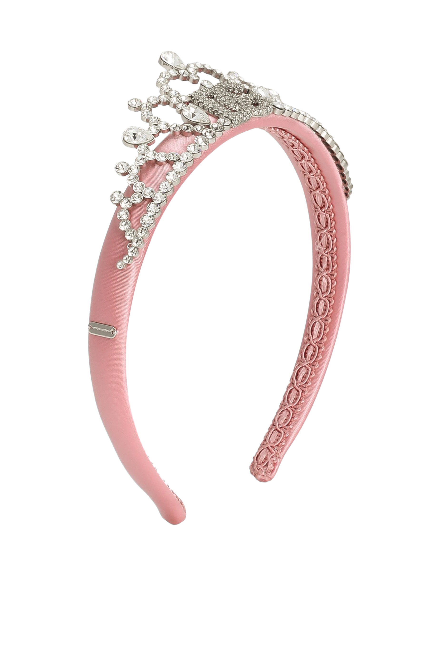 تاج مزين بأحجار الراين ساتان للأطفال