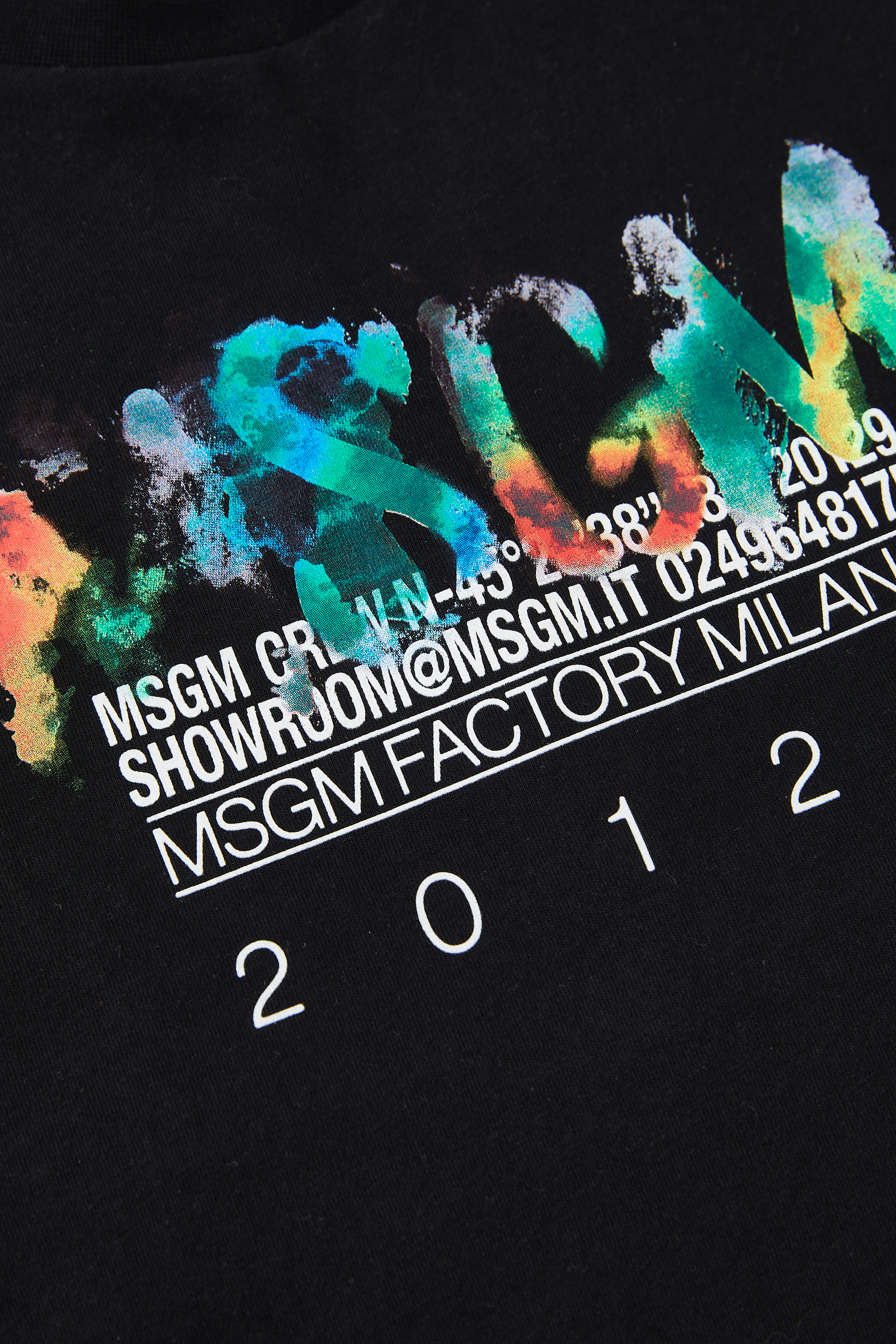 تيشيرت جرسيه بطبعات بطلاء للأطفال