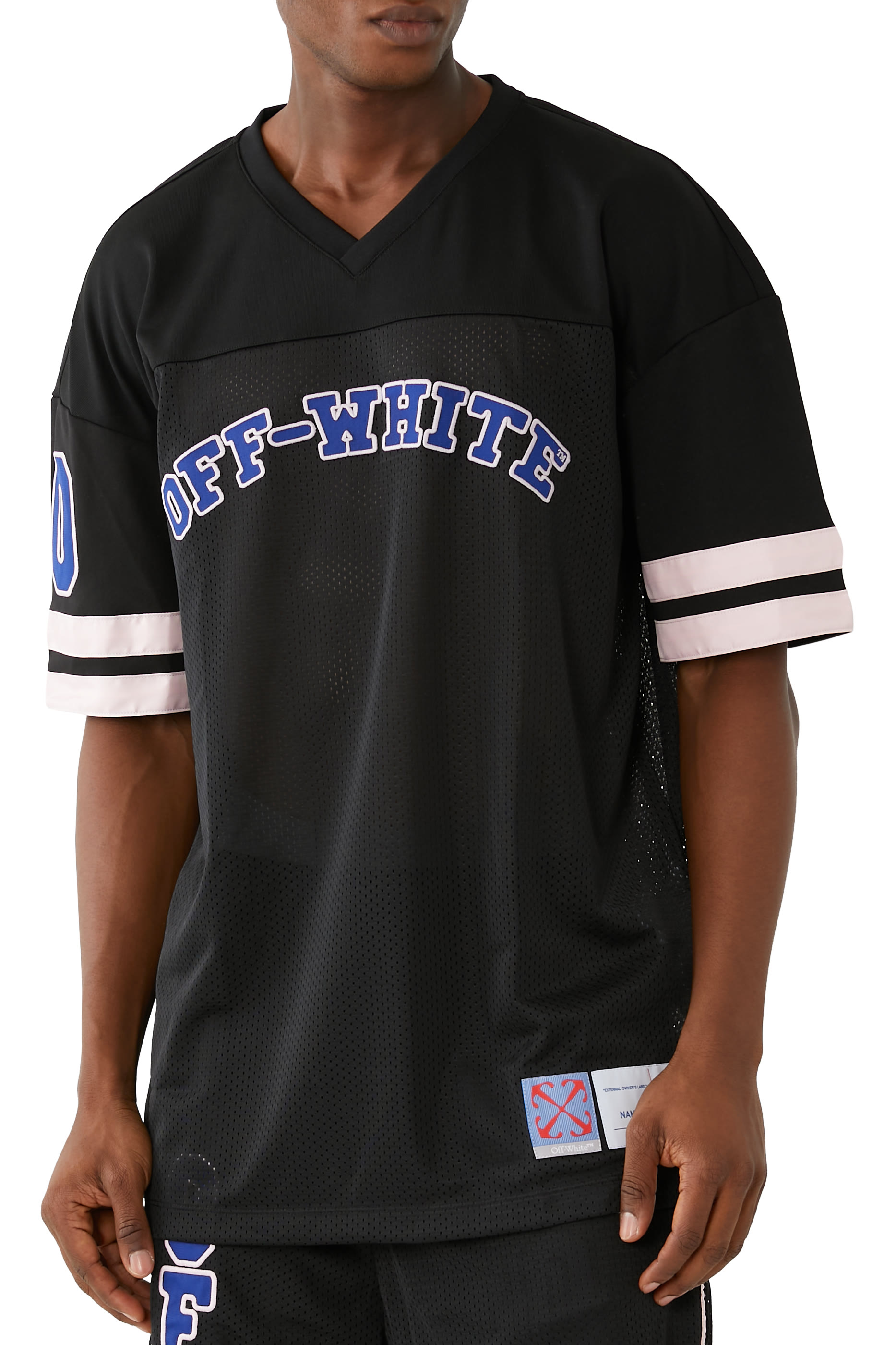 تيشيرت فوتبول قماش شبكي بشعار الماركة