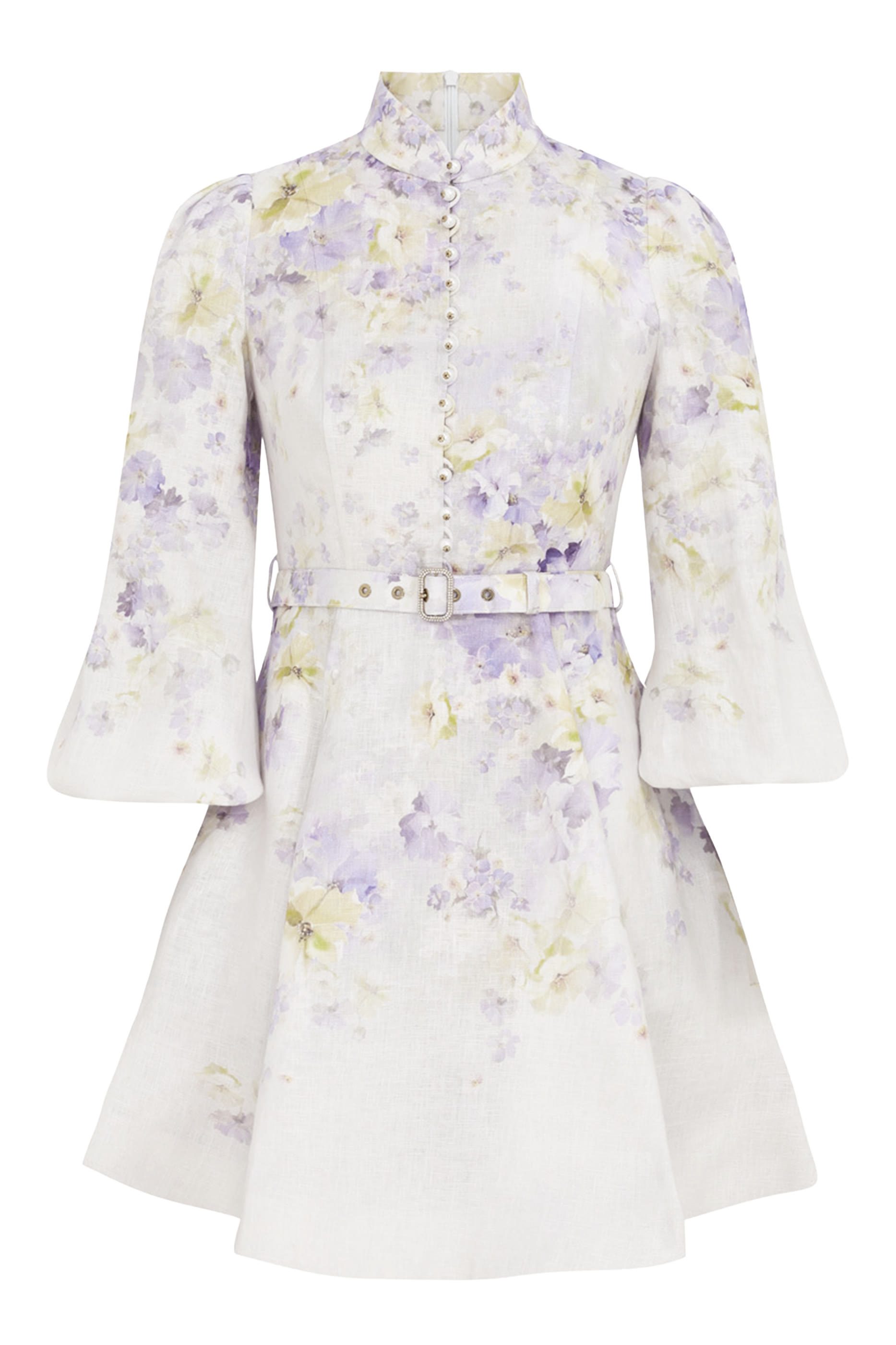 فستان كراش بأزرار وقصة قصيرة