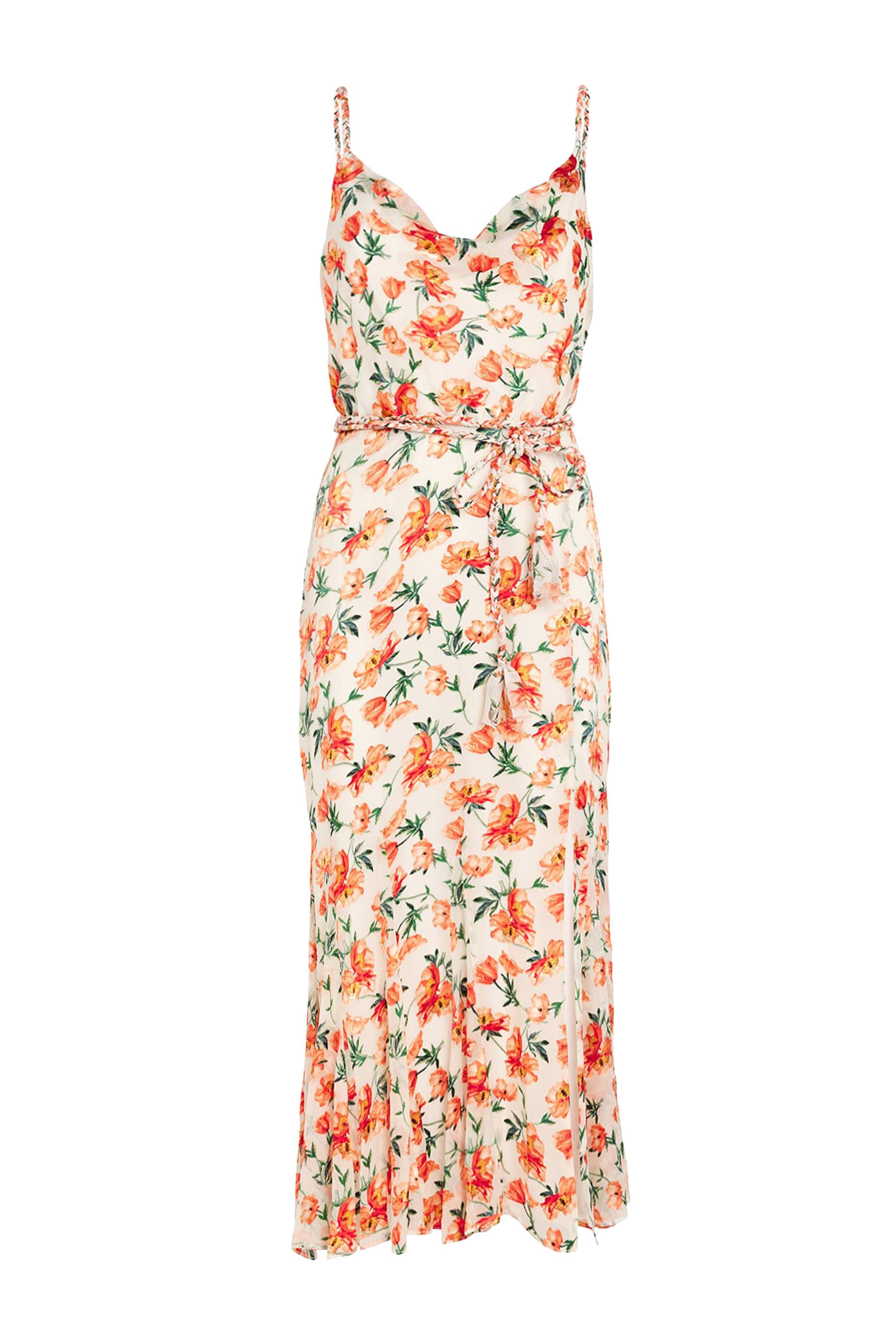 فستان ليسا غوديت متوسط الطول بياقة كاو