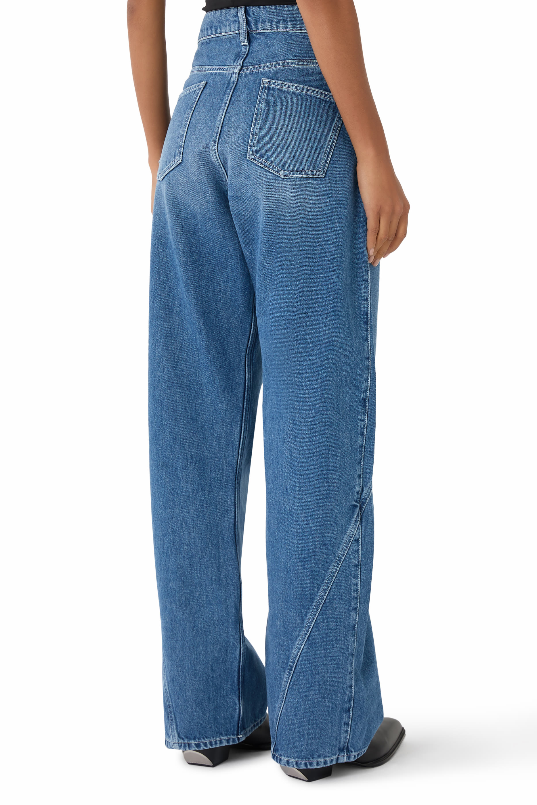 بنطال جينز ووركر بتصميم ملفوف