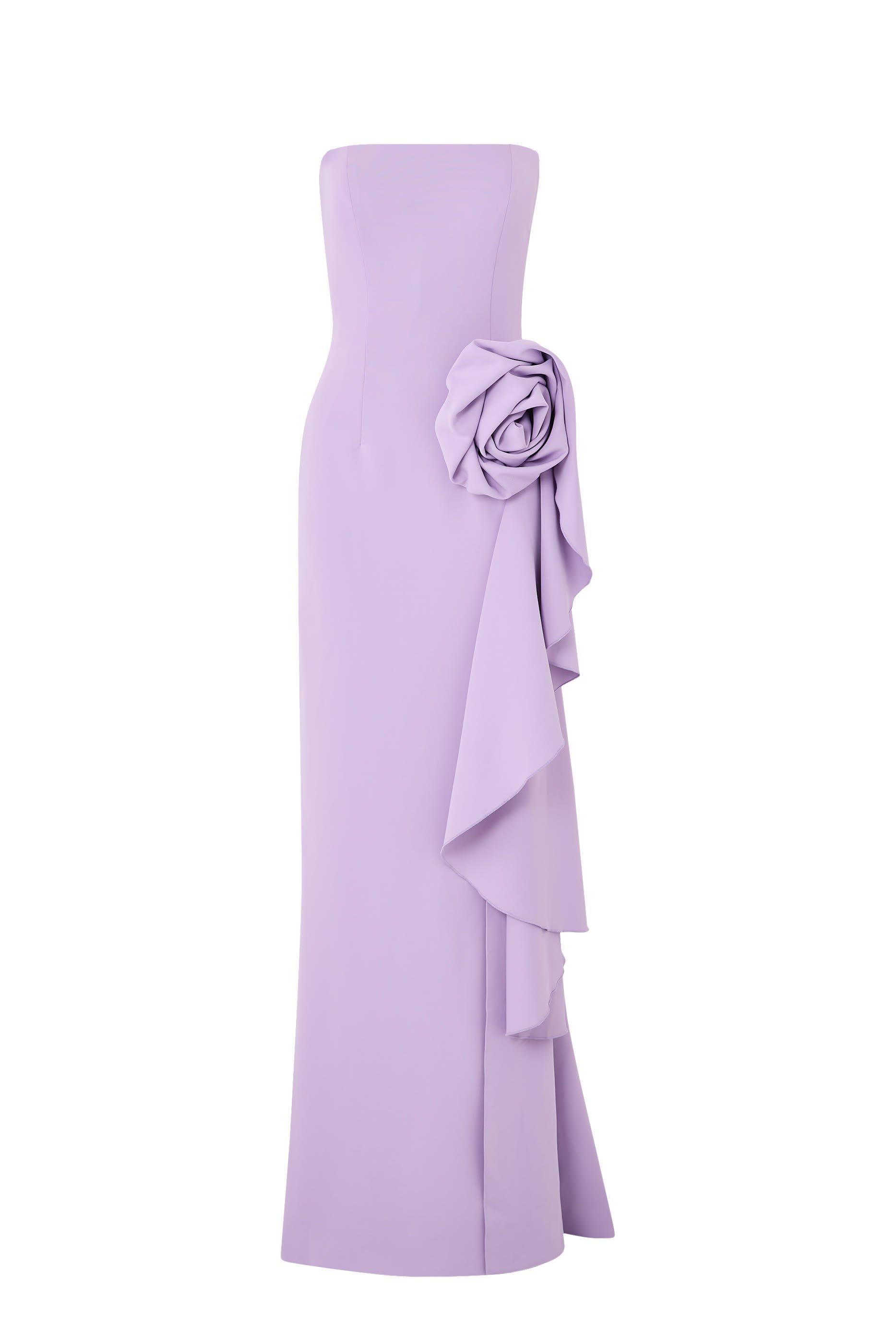 فستان سهرة بلا أكمام