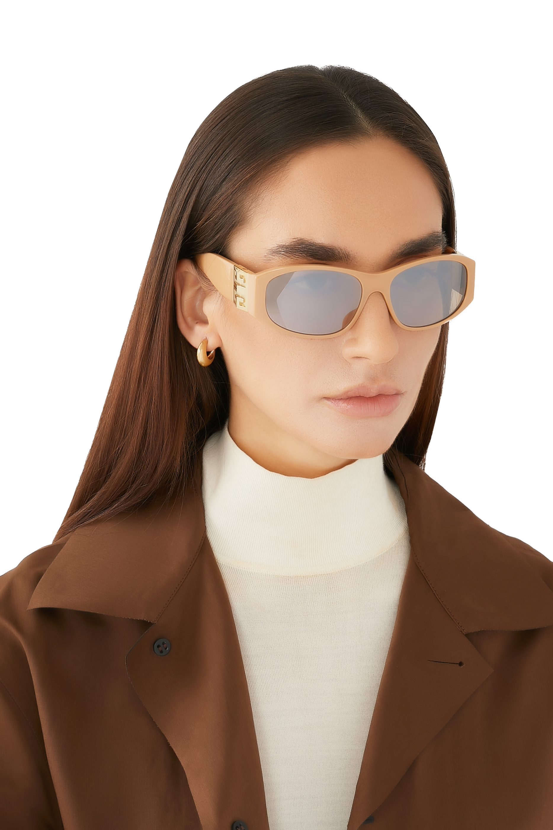 نظارة شمسية 4 جي بإطار دائري