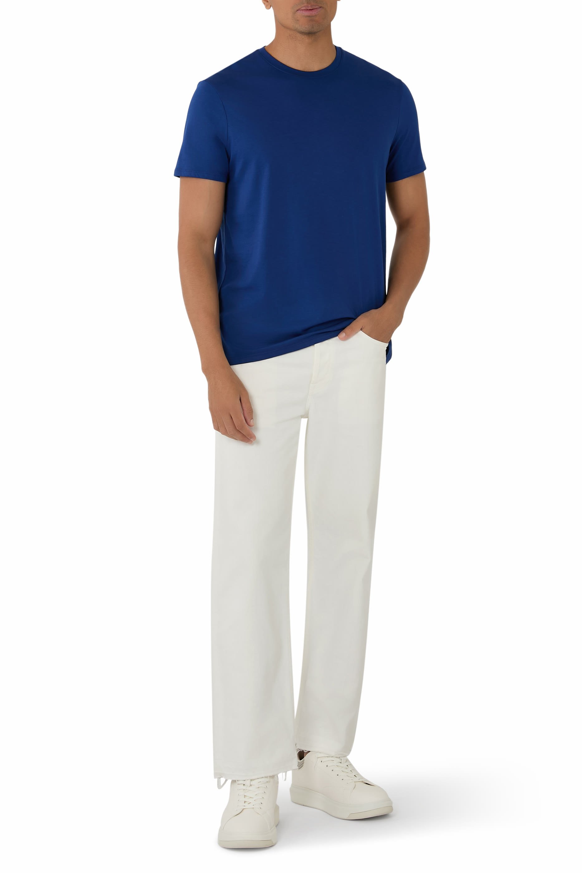 تيشيرت بقصة ضيقة قطن بيما