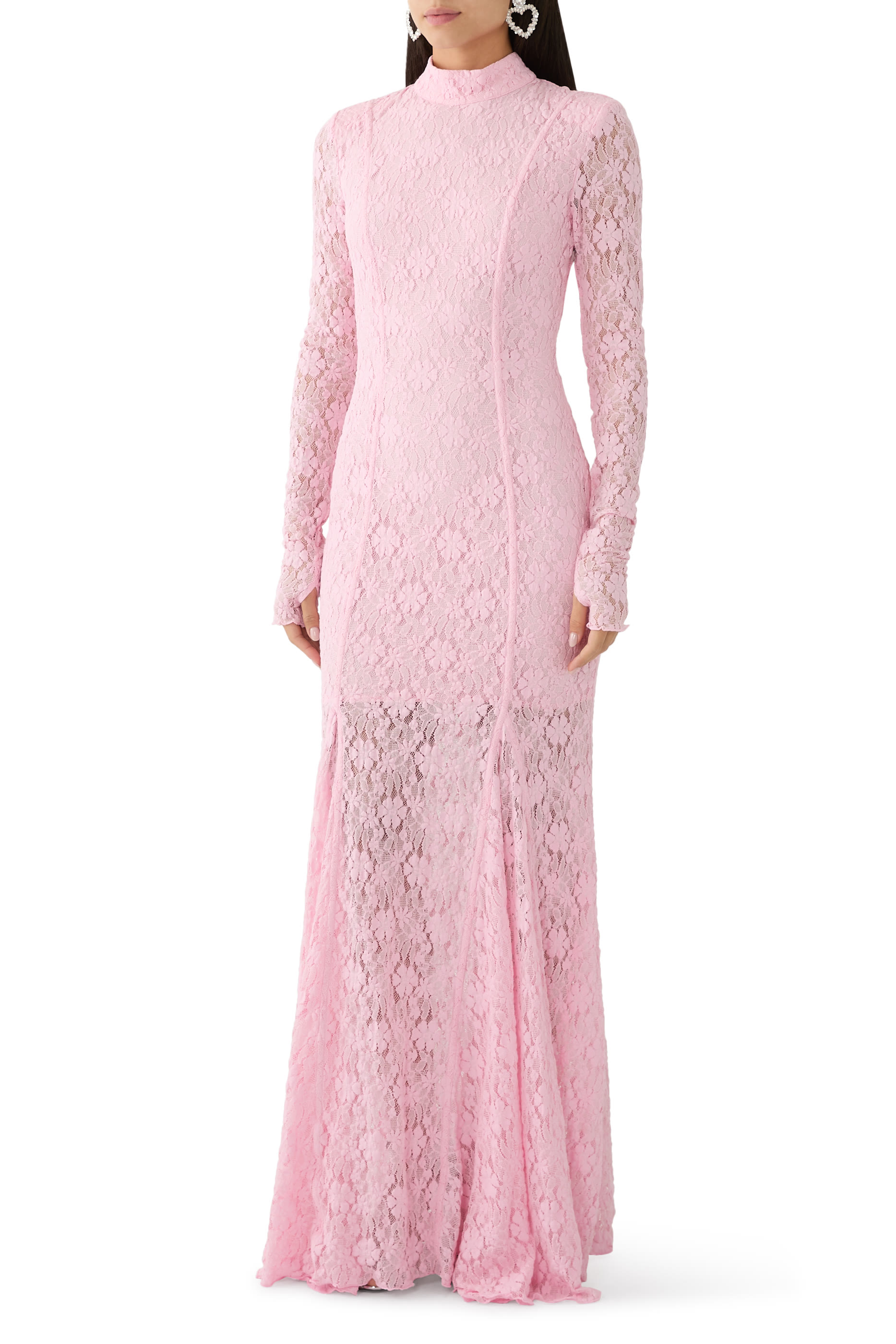 فستان طويل دانتيل