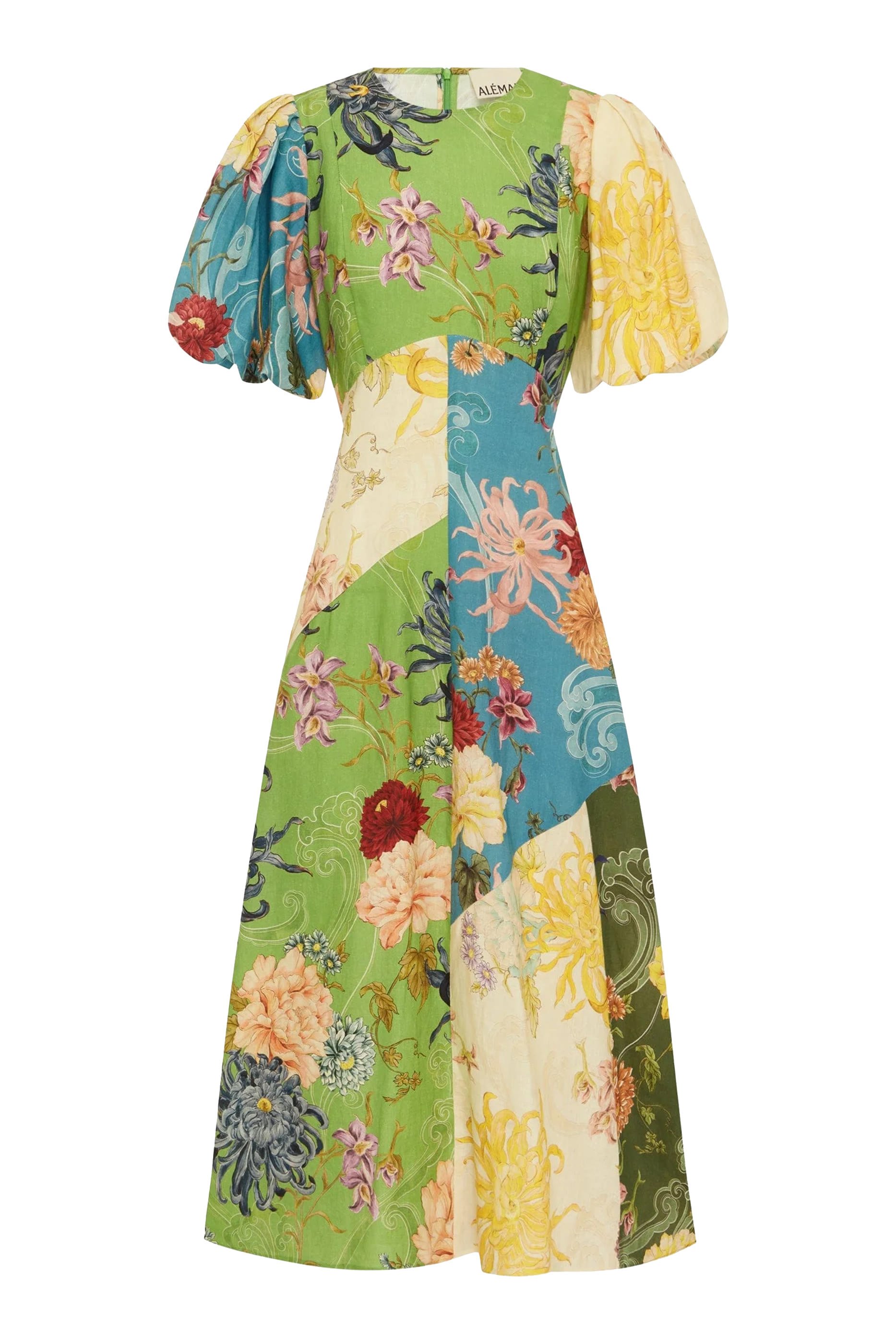 فستان أفيري مقسوم متوسط الطول