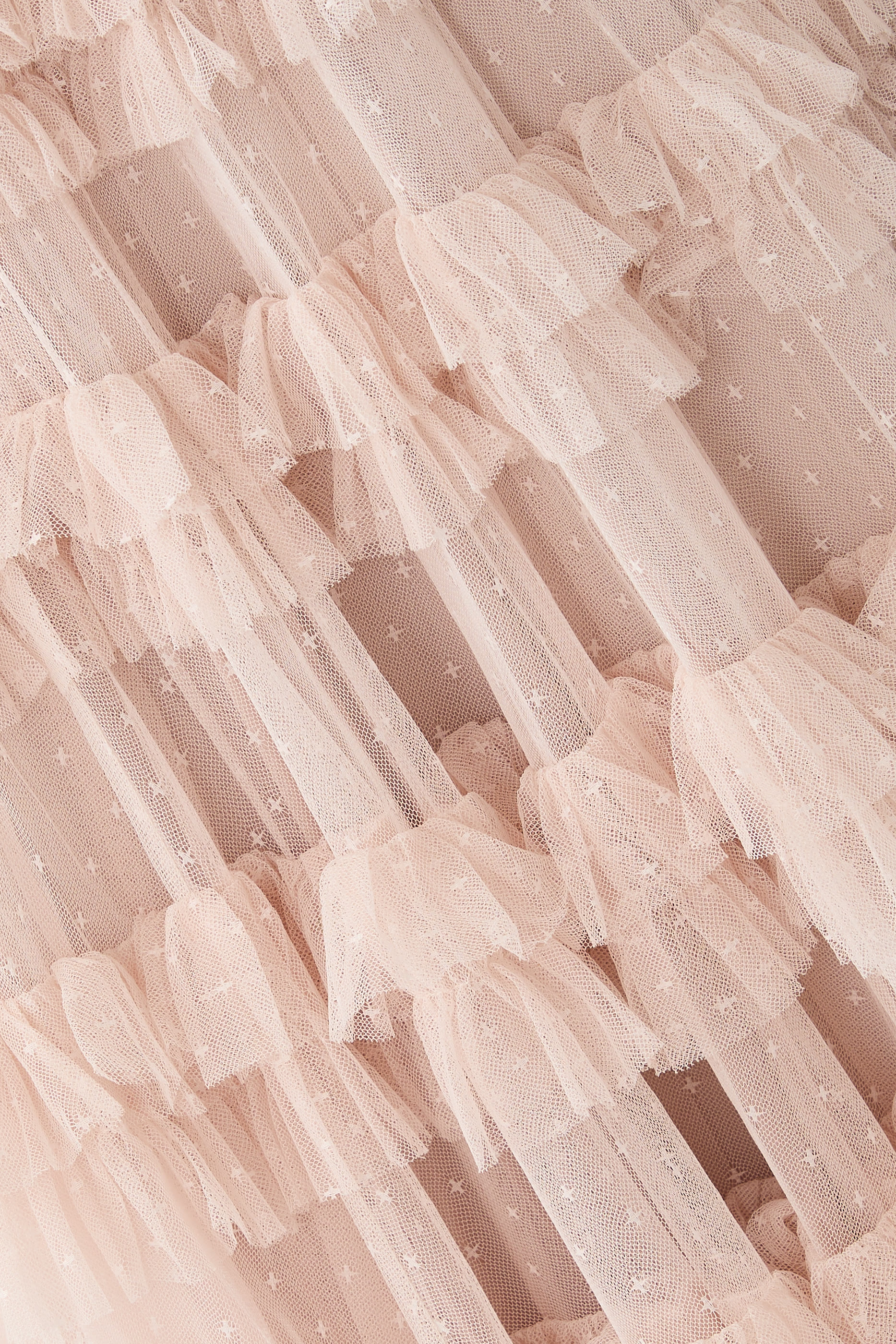 فستان سهرة ليسيت بكتف واحد وكشكش