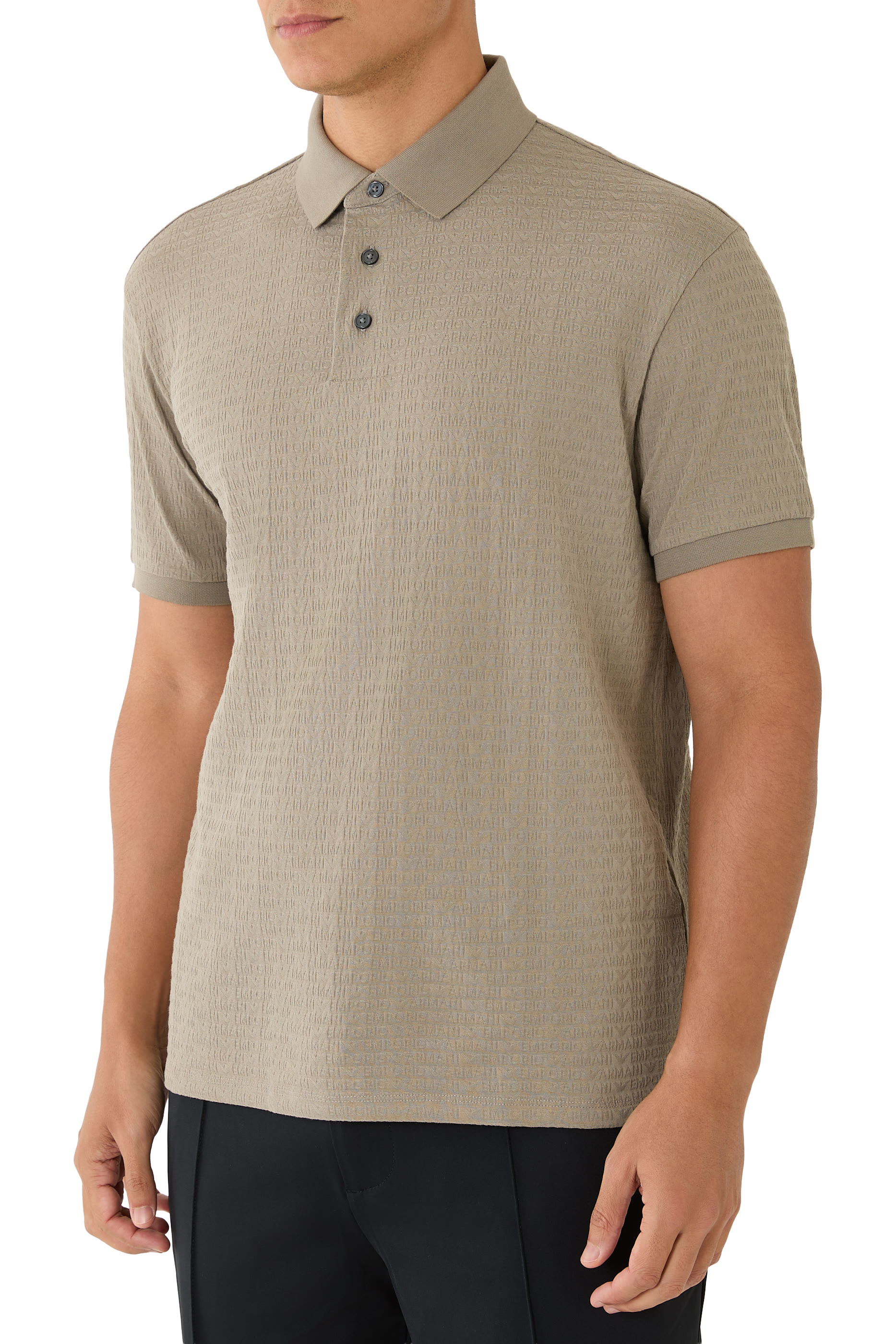 قميص بولو بشعار الماركة صغير