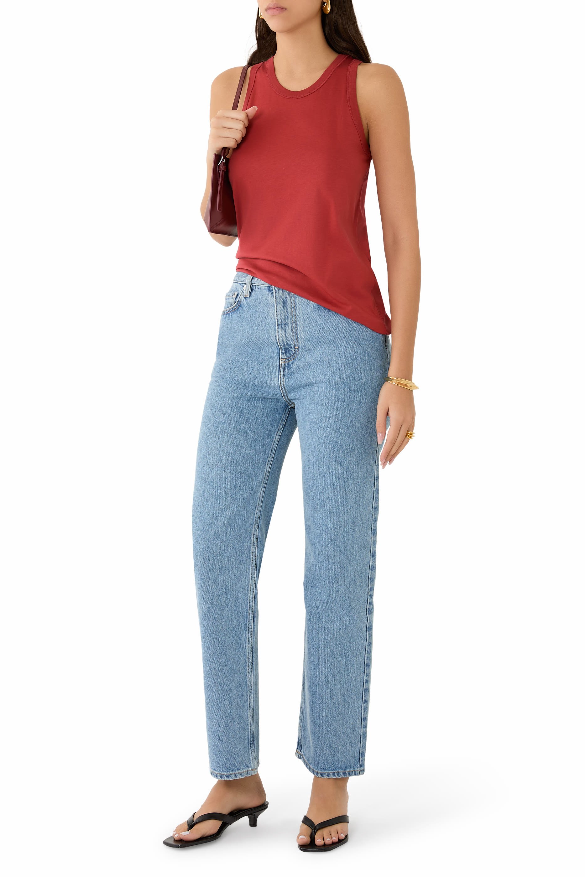 بلوزة بوسو أل دي أس بلا أكمام قطن سوبيما