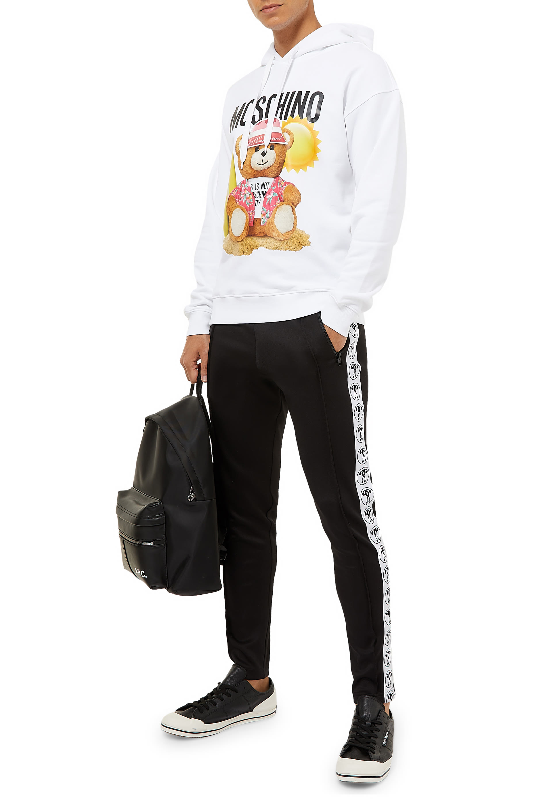 بنطال رياضي بشريط بطبعة علامة إستفهام