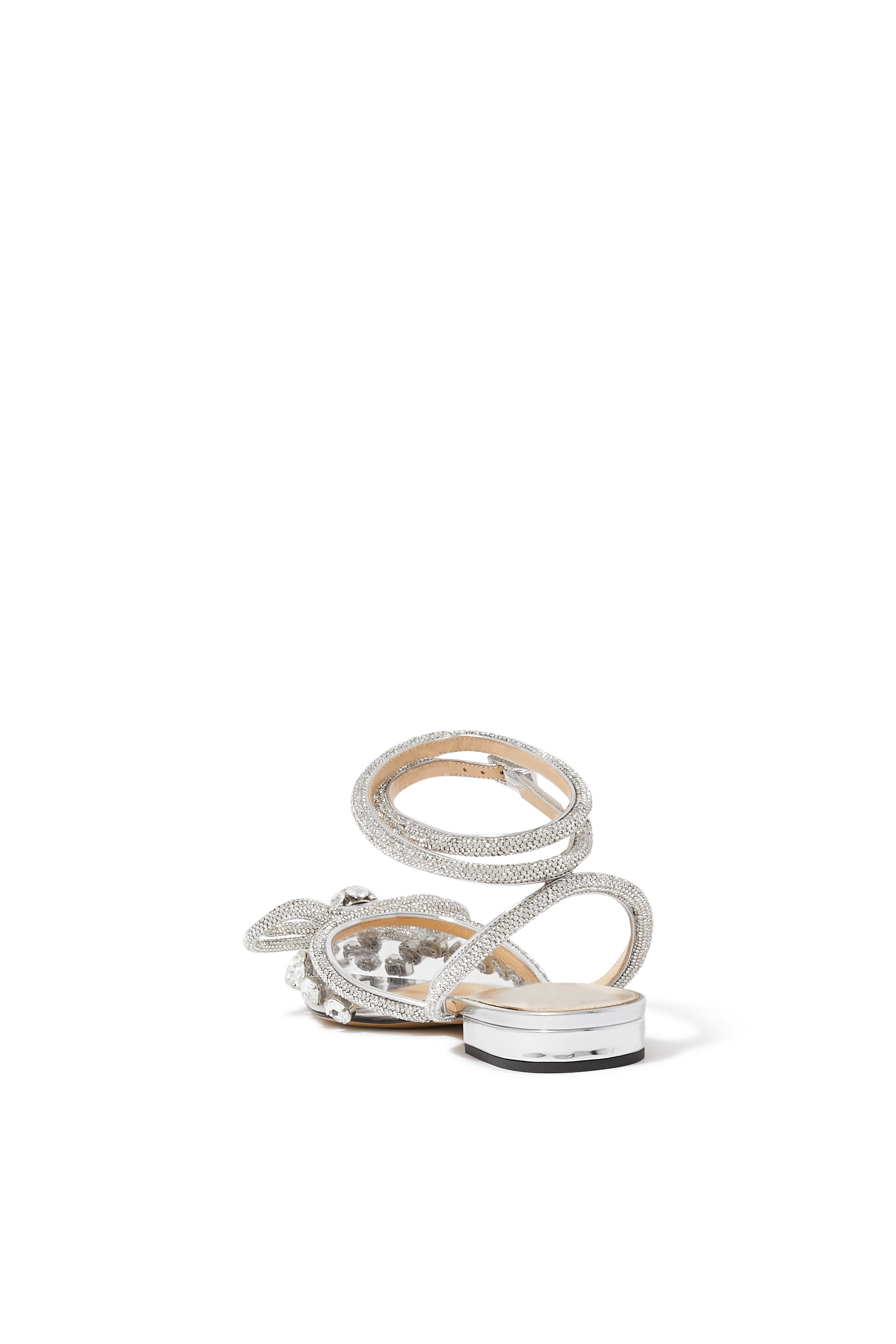 حذاء بالرينا بربطتي فيونكة وجليتر