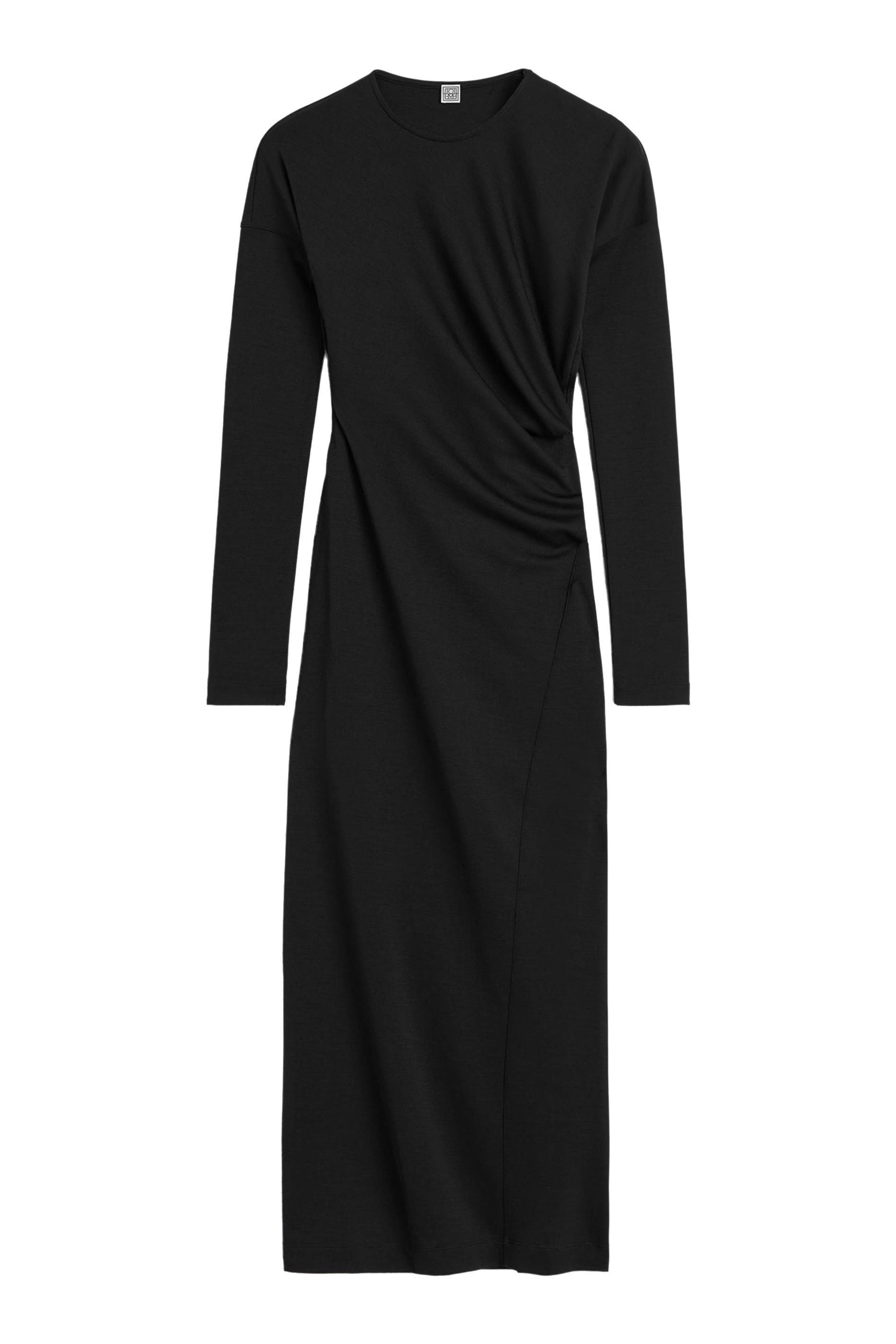 فستان بحياكة ملفوفة جيرسيه