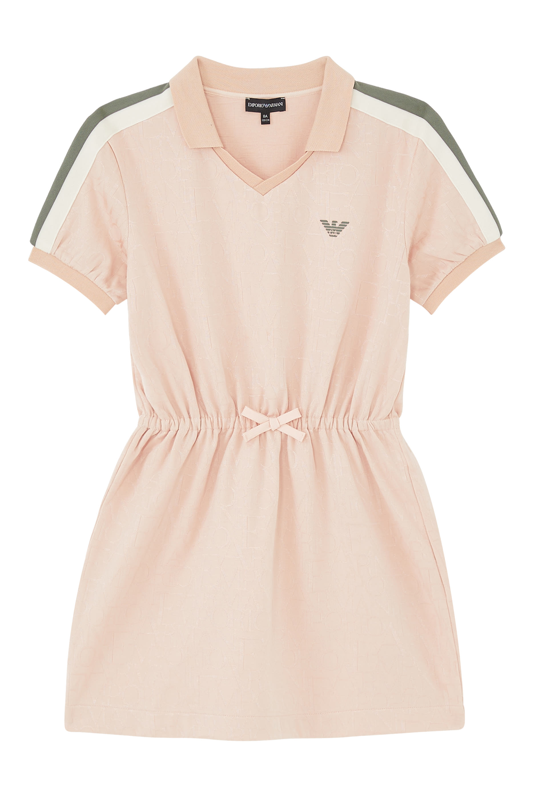 فستان بياقة بخصر مكشكش للأطفال