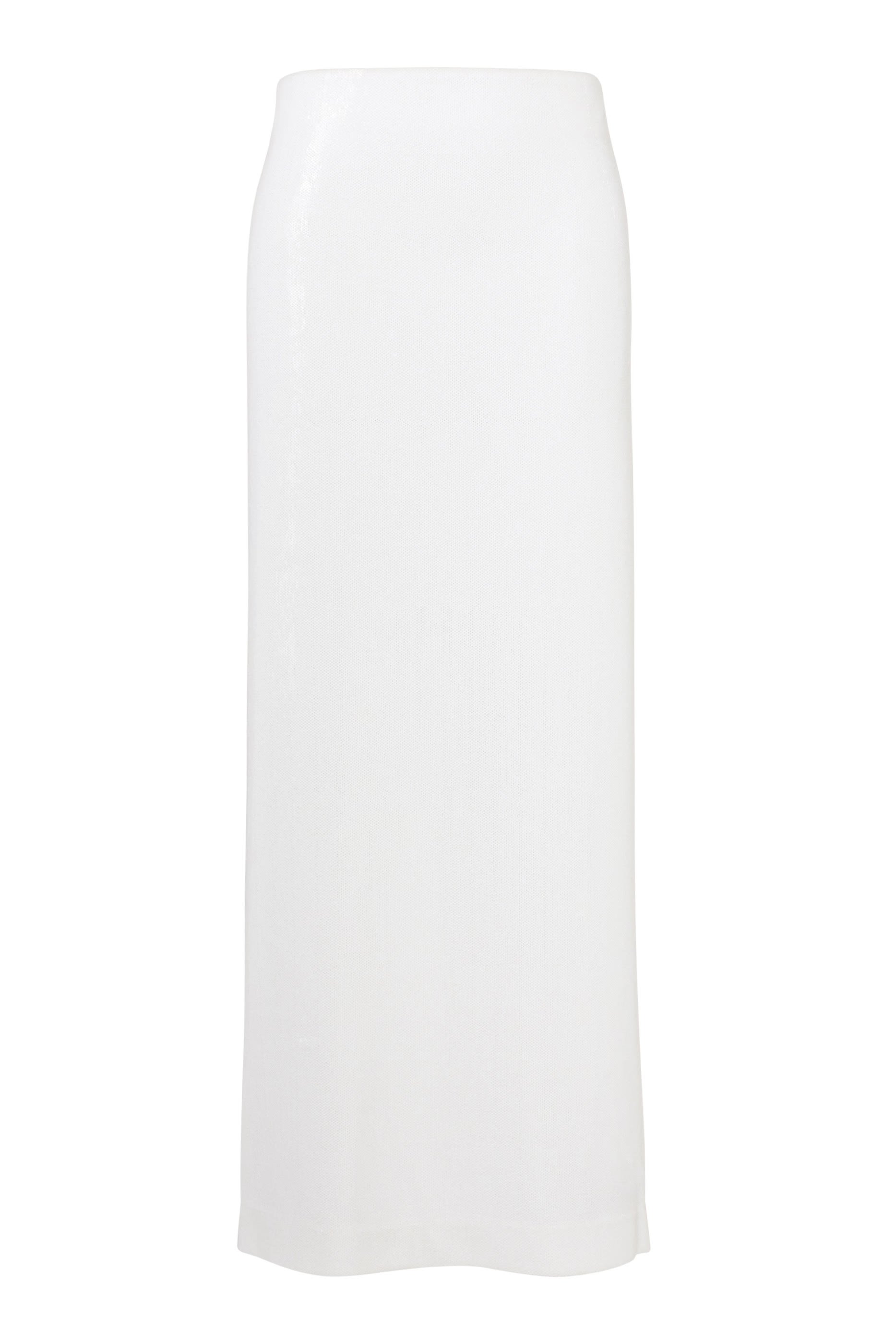 تنورة طويلة مطرزة بترتر