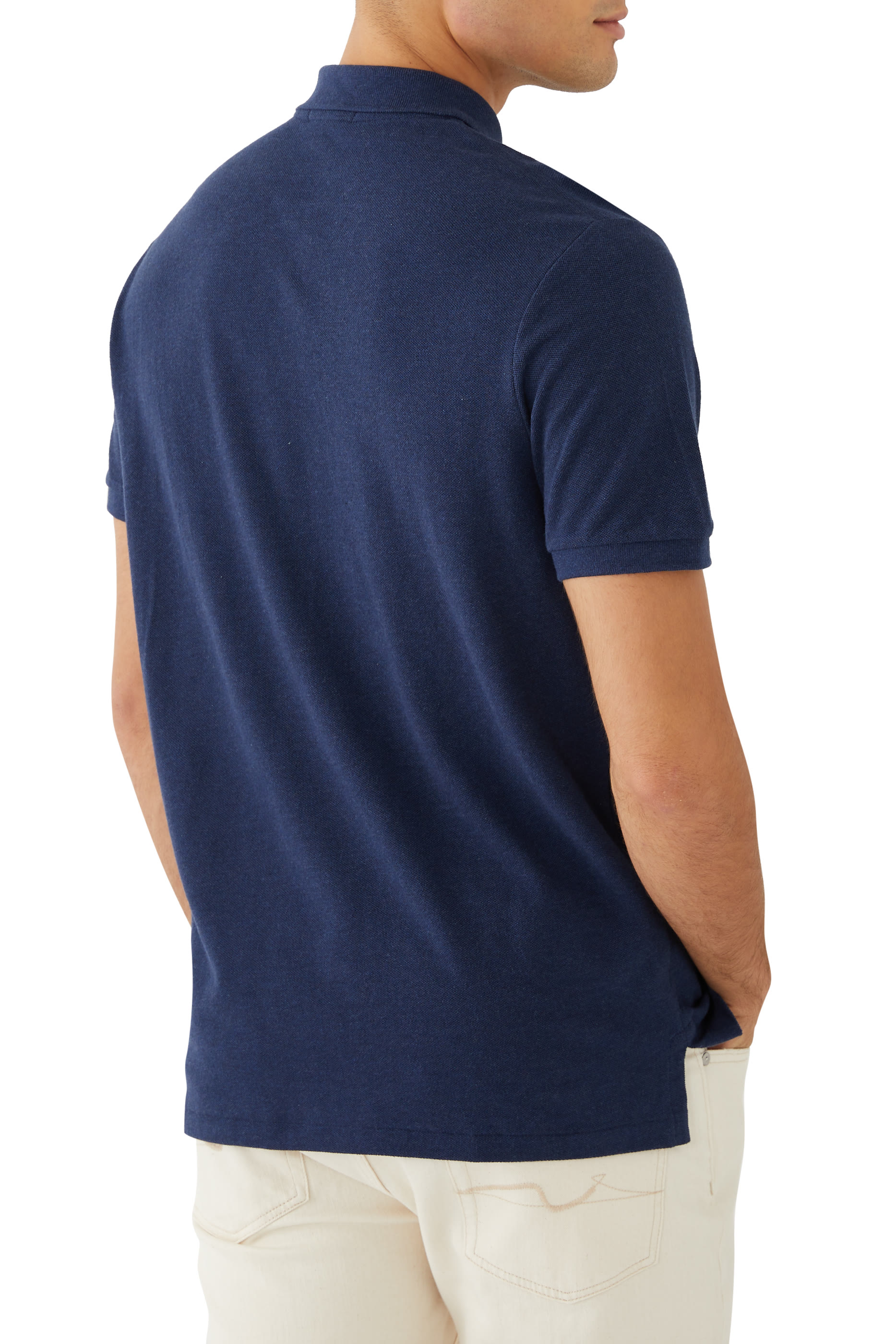 قميص بولو بتطريز شعار الماركة