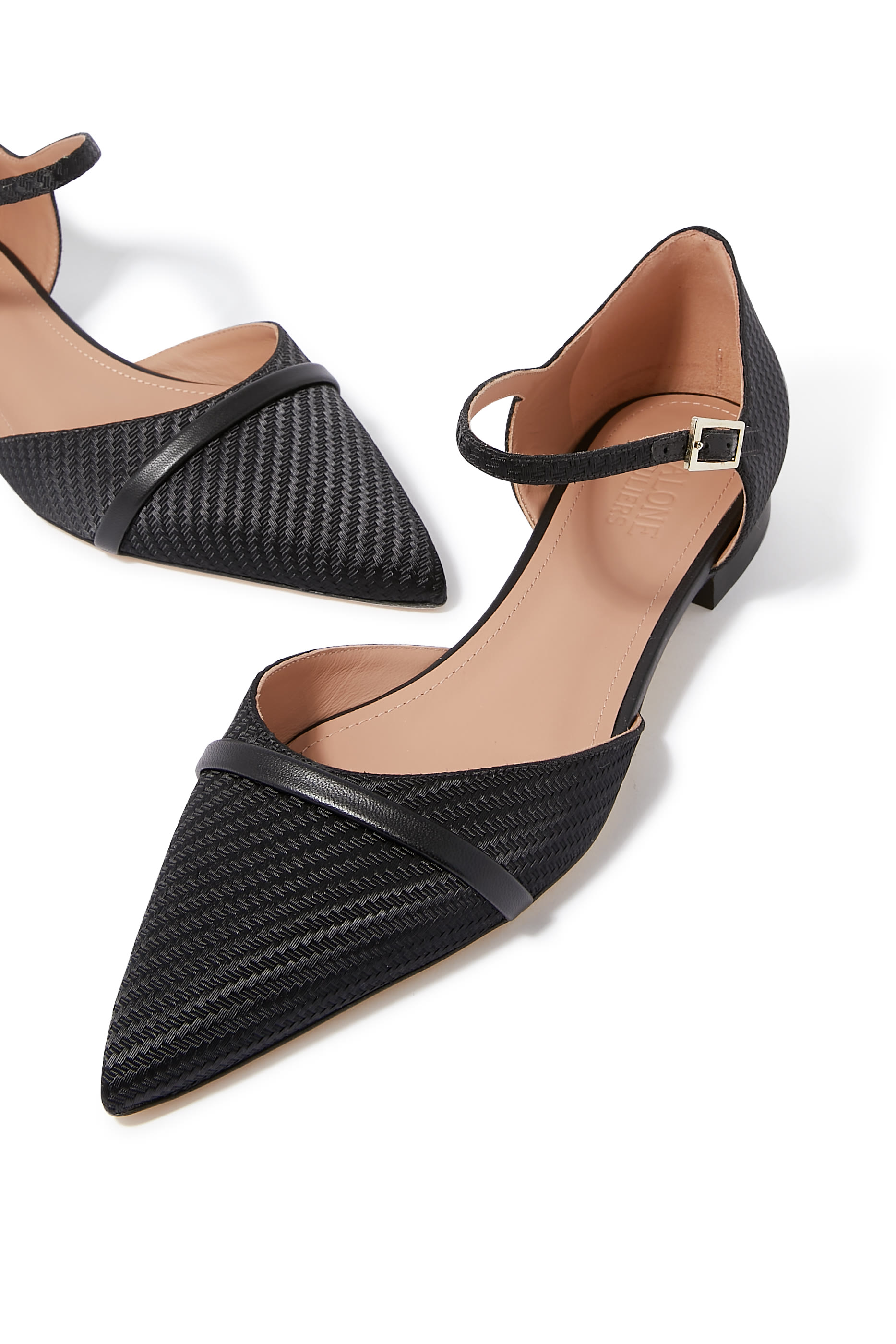 حذا بالرينا أولا بكعب مسطح جلد