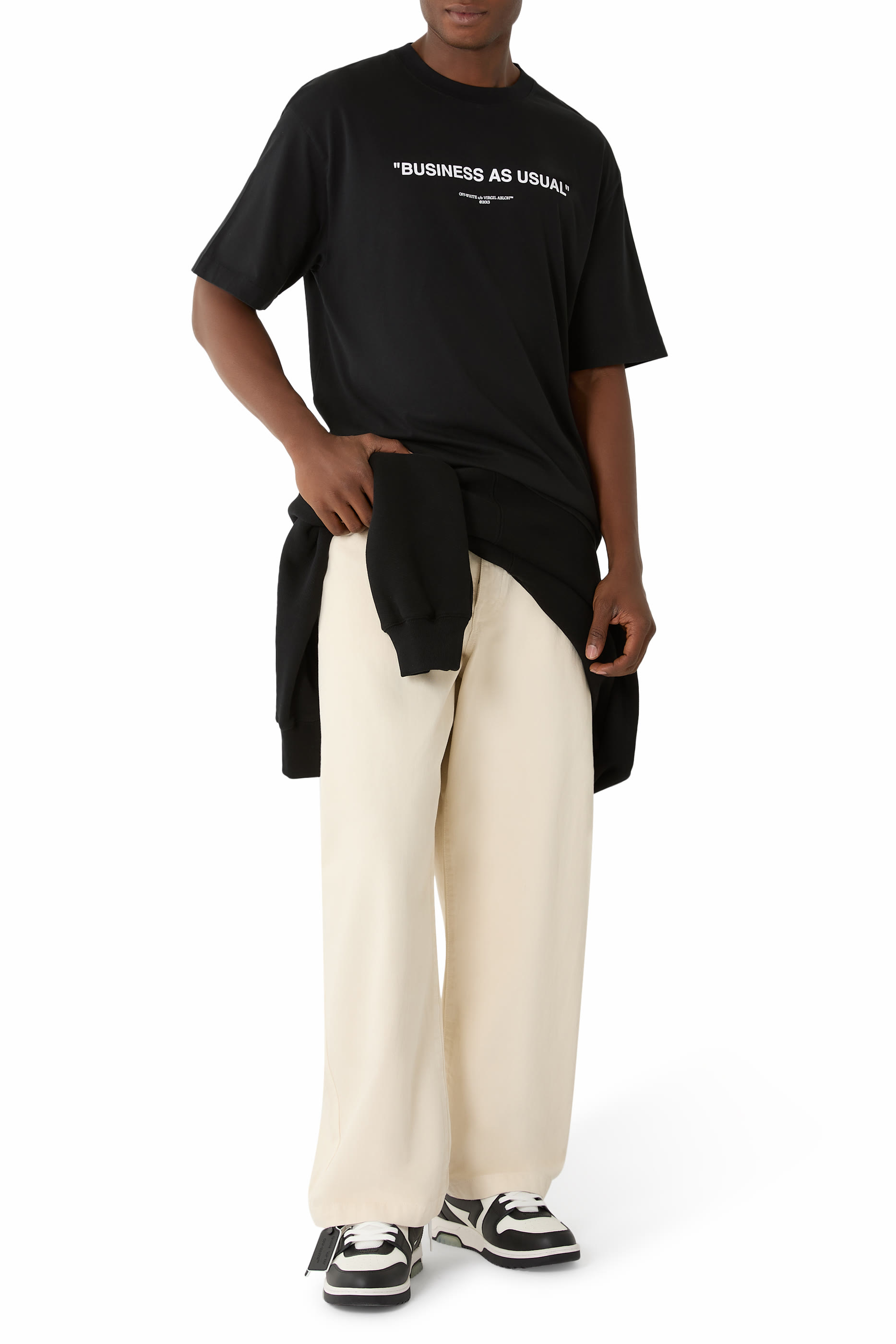 تيشيرت سكيت بأكمام قصيرة وشعار بيزنس 