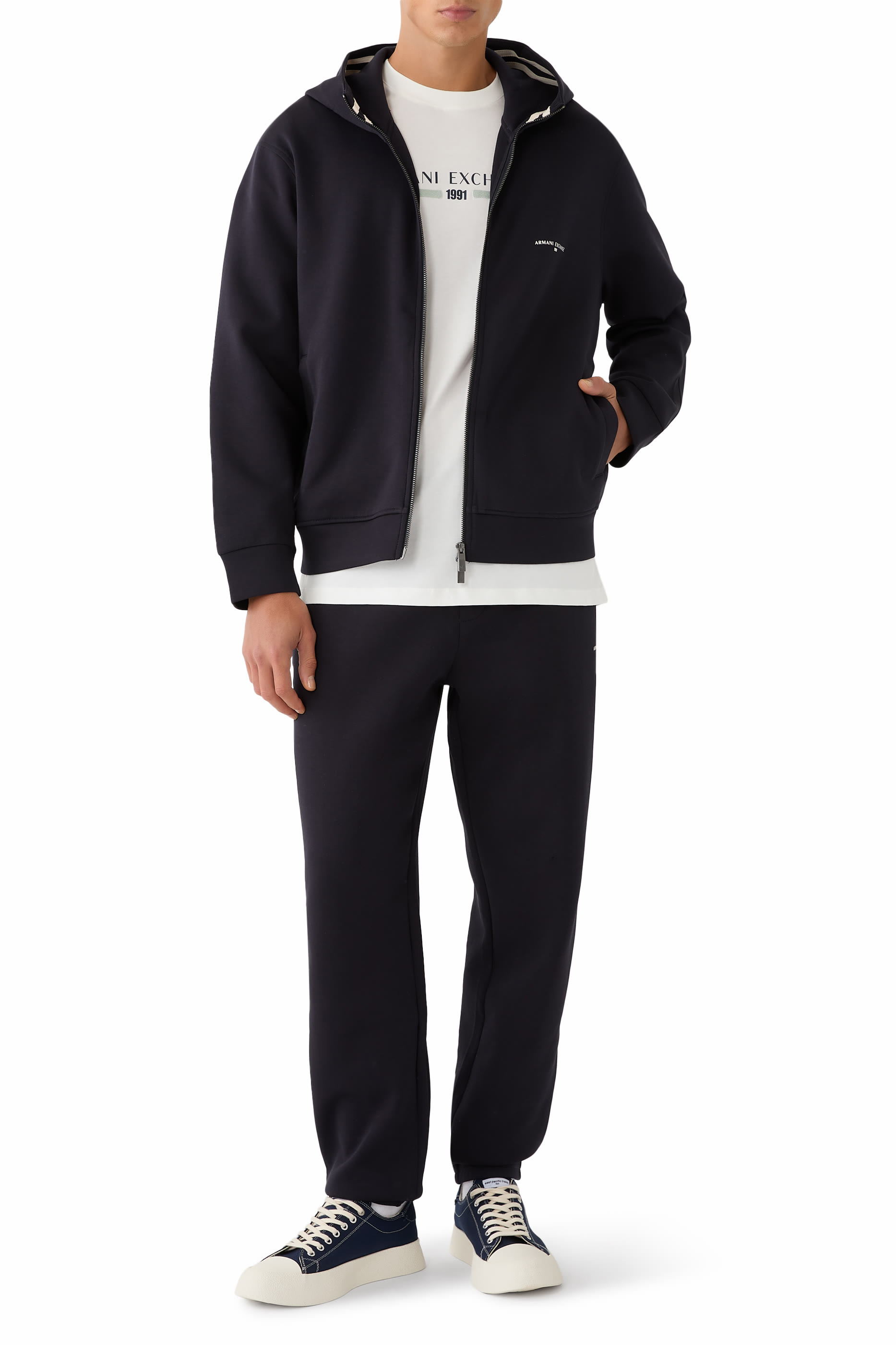 سويت شيرت بسحاب وغطاء للرأس