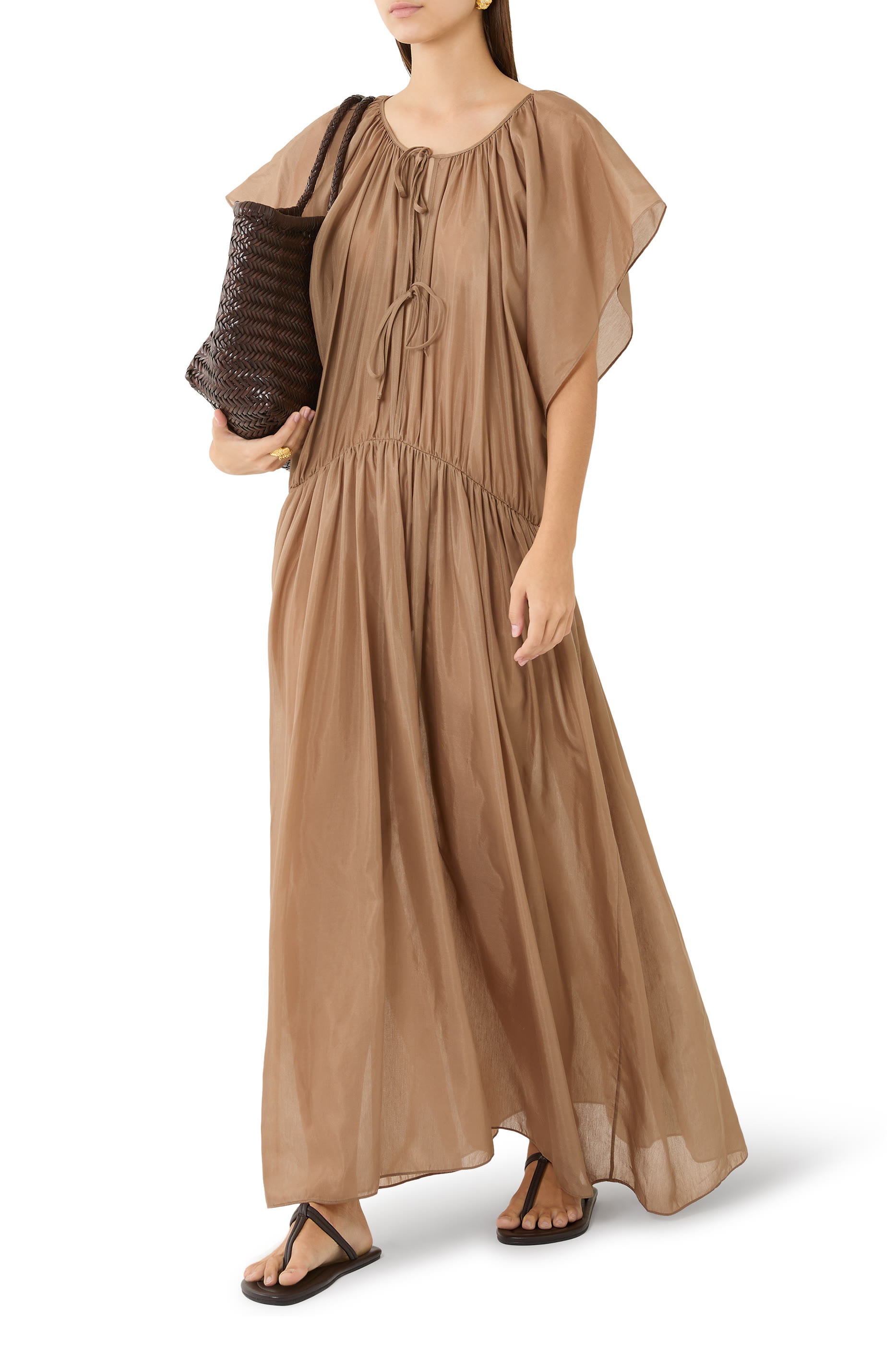 فستان إستر متوسط ​​الطول للإرتداء بالشاطئ