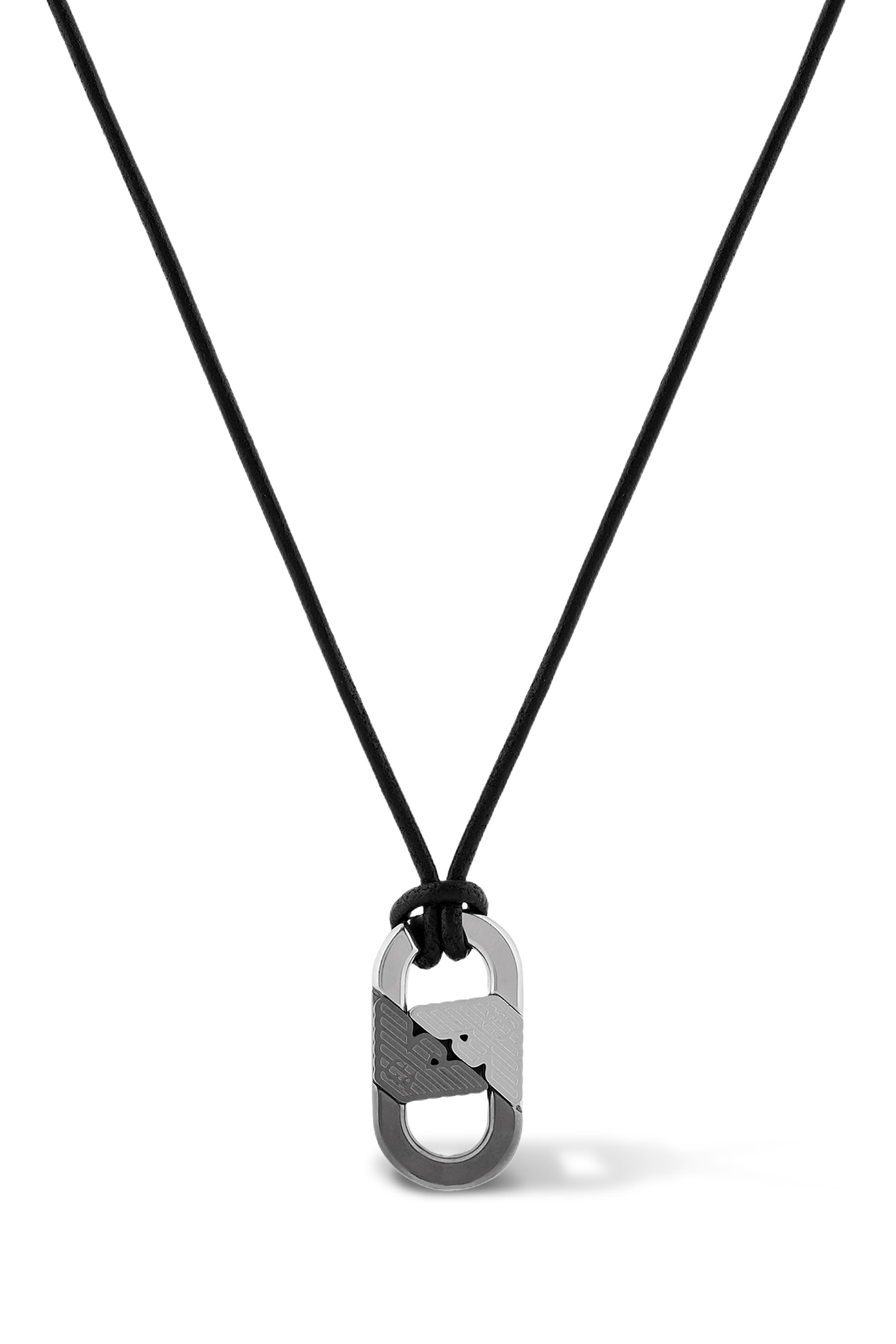 قلادة بشعار الماركة، جلد