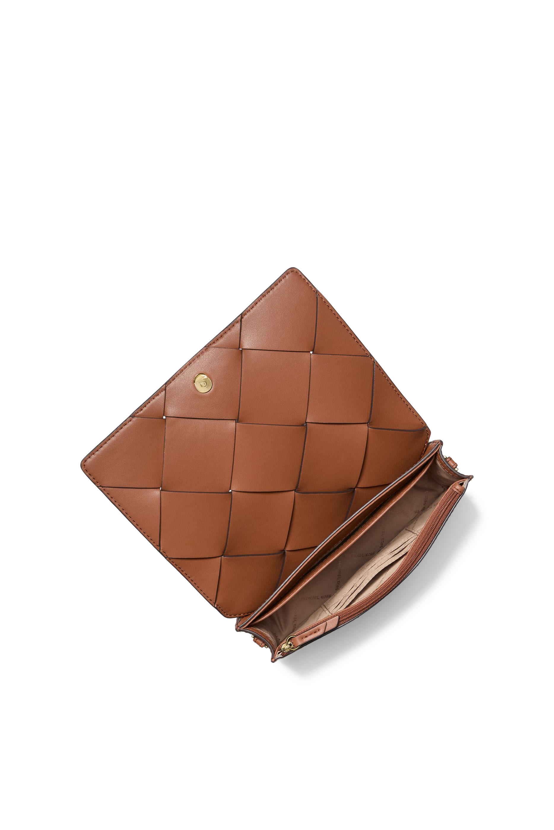 حقيبة كروس بودي متوسطة جيت سيت جلد منسوج