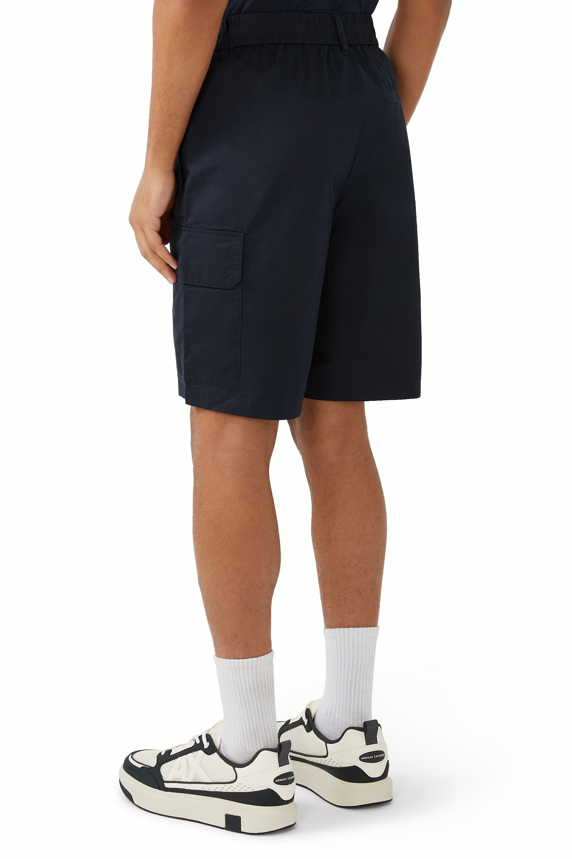 شورت كارغو رياضي بجيوب طويلة