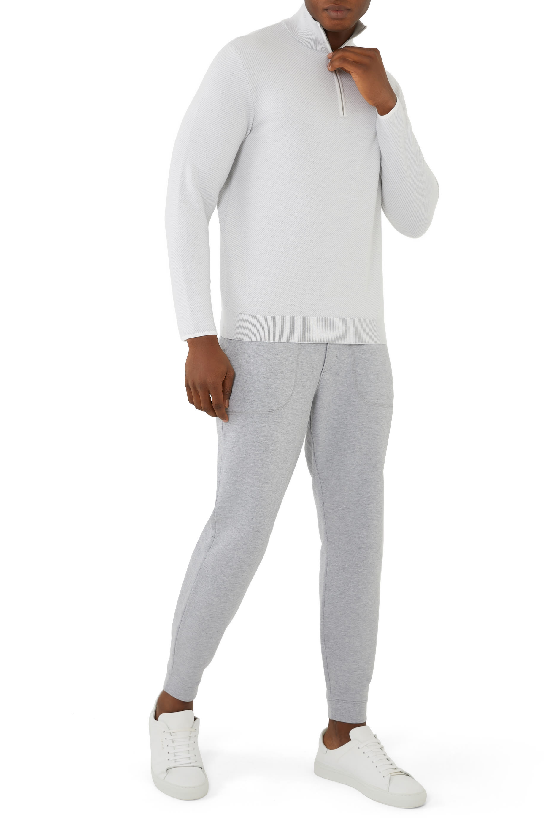 بنطال رياضي من مزيج قطن