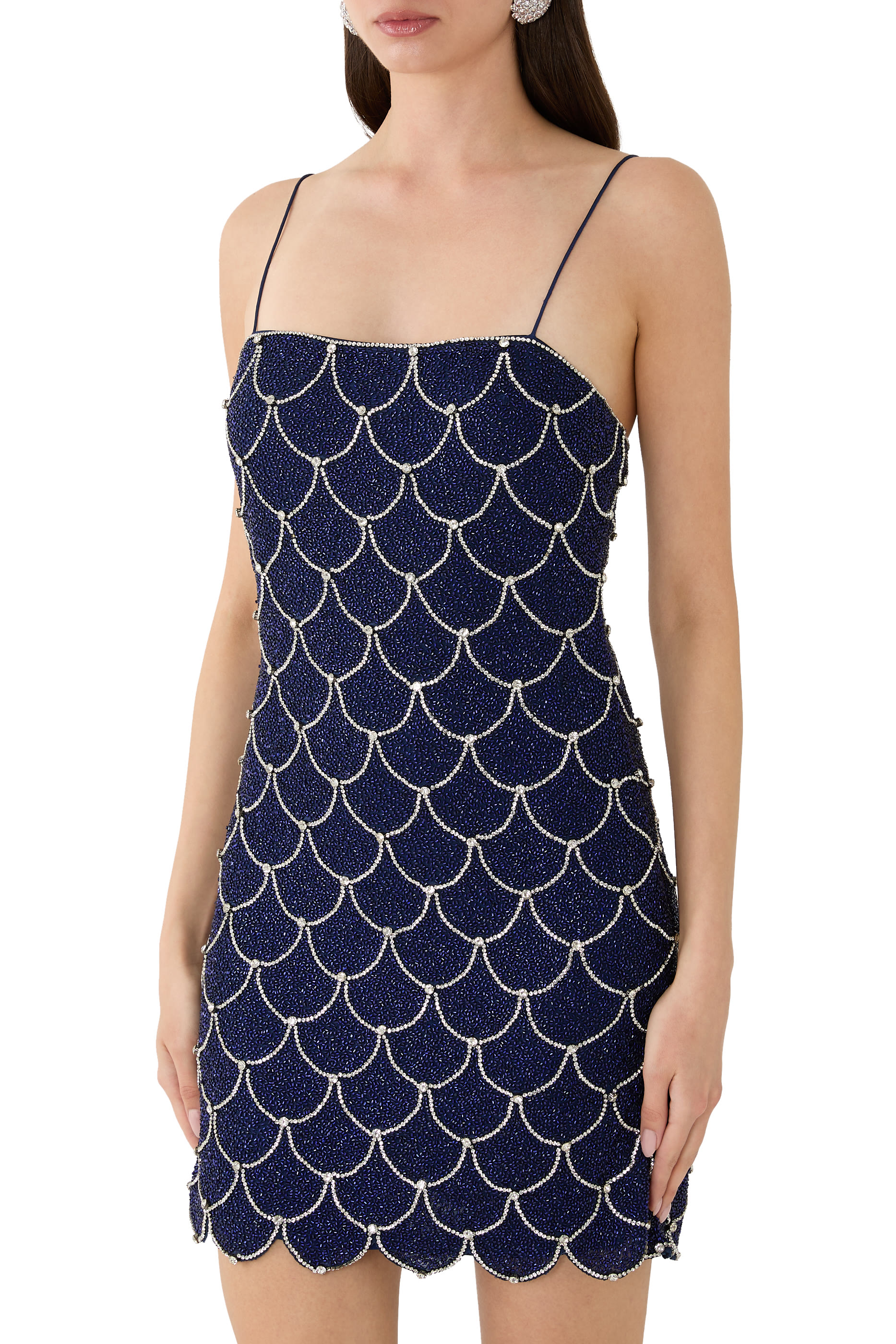 فستان نينا قصير مزخرف