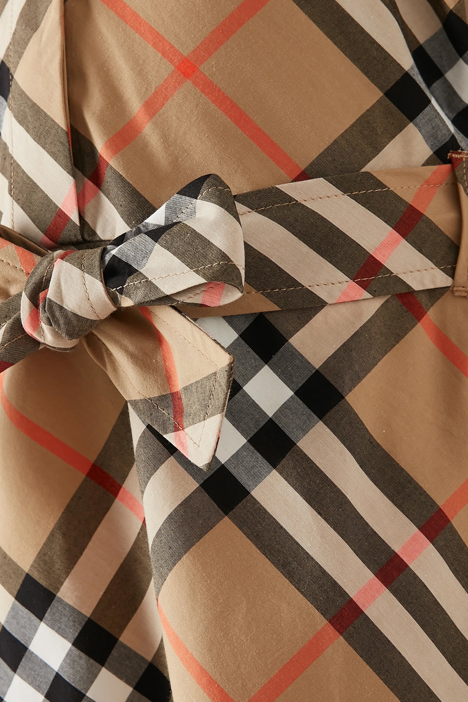 فستان بتصميم بنقشة مربعات قطن للأطفال