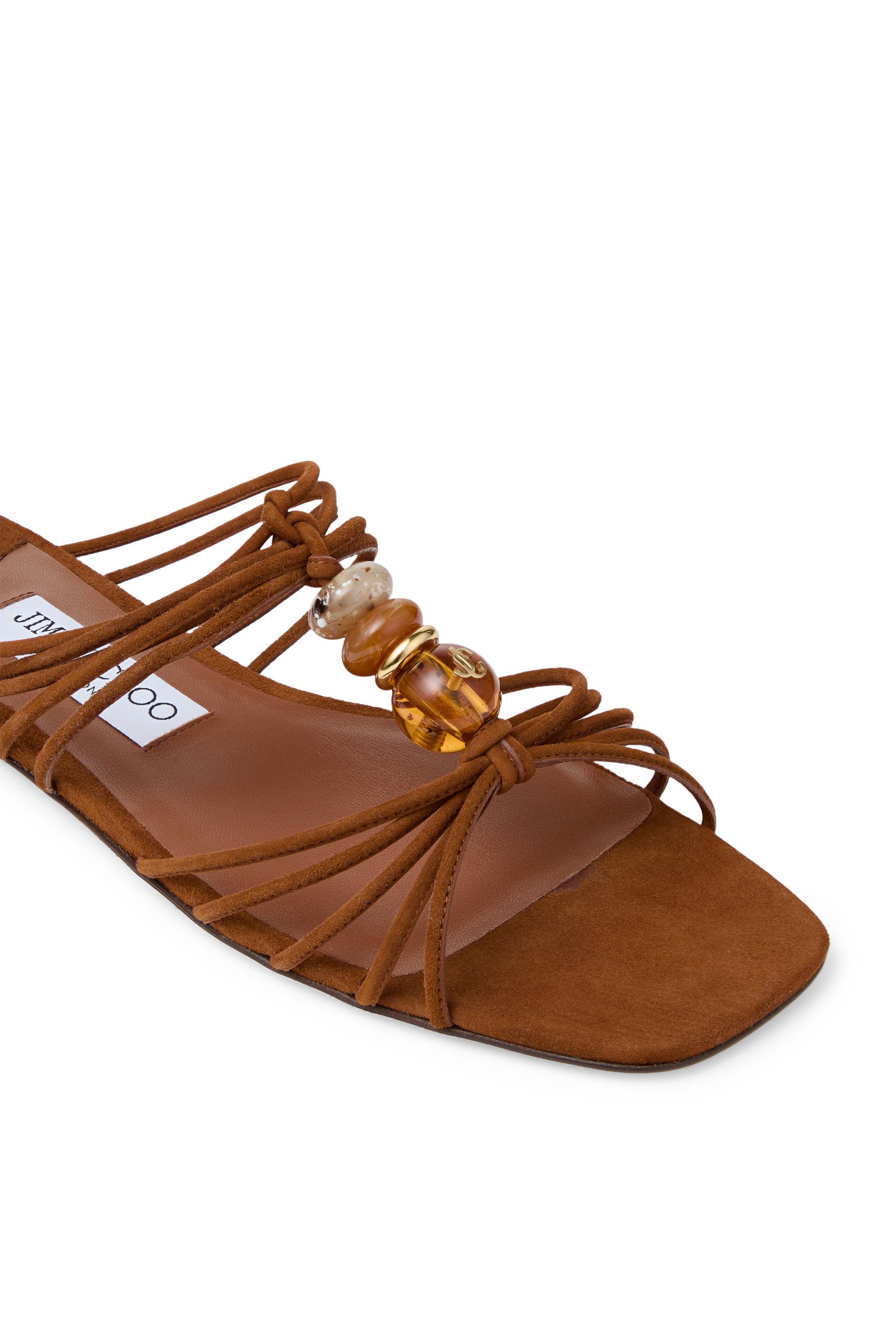 حذاء لوفا مفتوح من الخلف بنعل مسطح