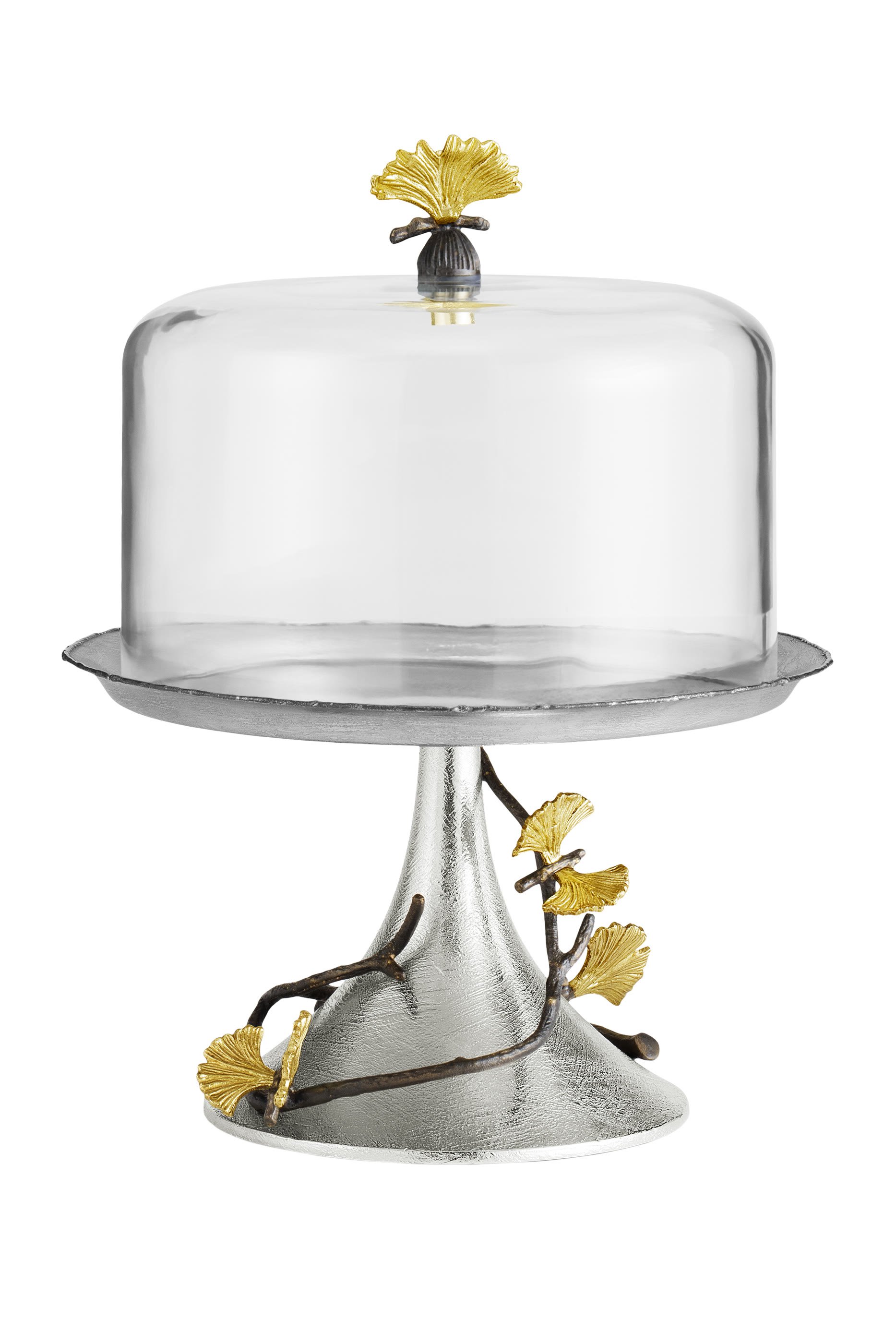 طبق معجنات مع غطاء مقبب بفراشات وزهور جنكة