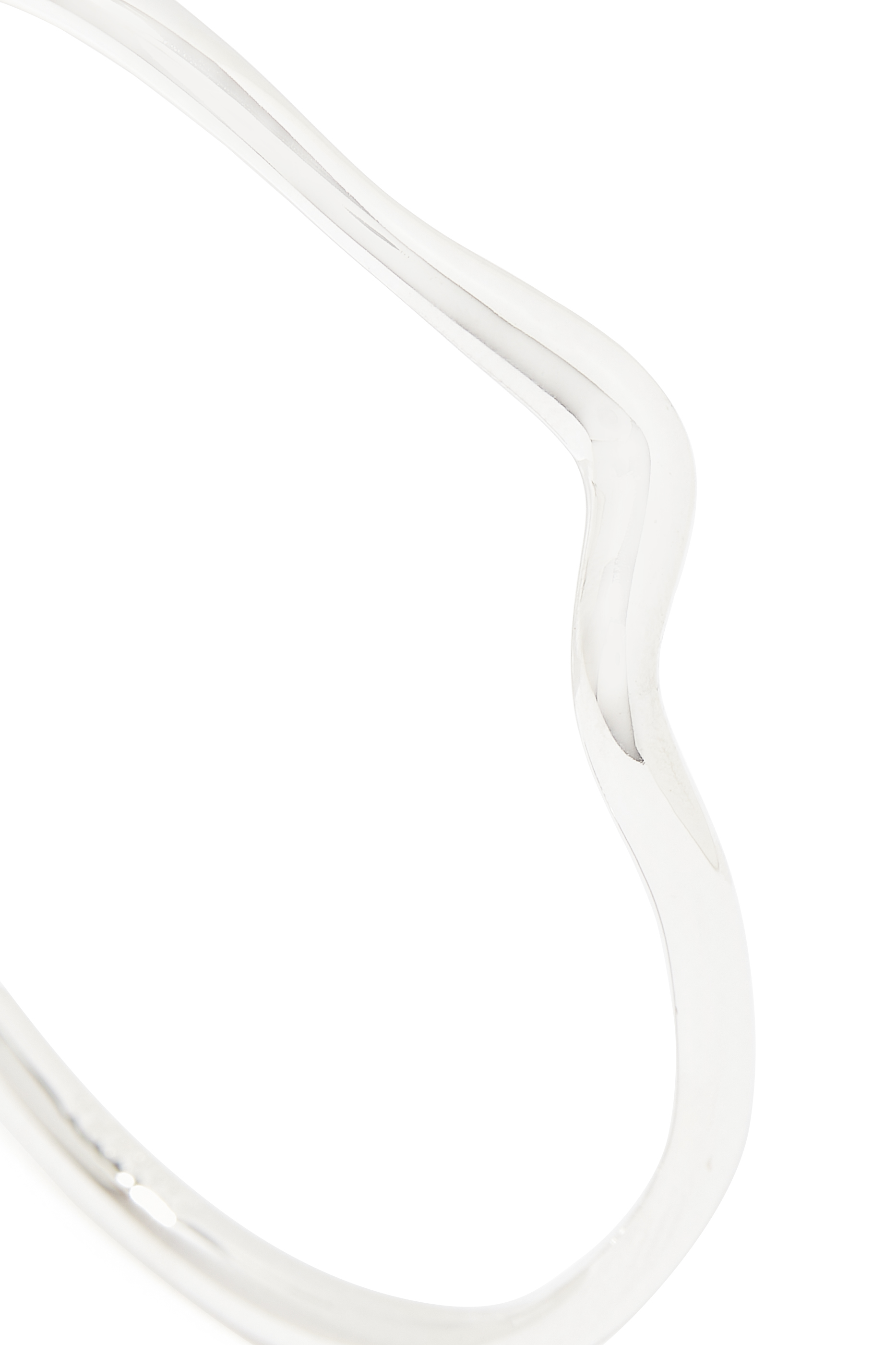 سوار مولتن مفتوح متموج فضة استرلينية معاد تدويرها