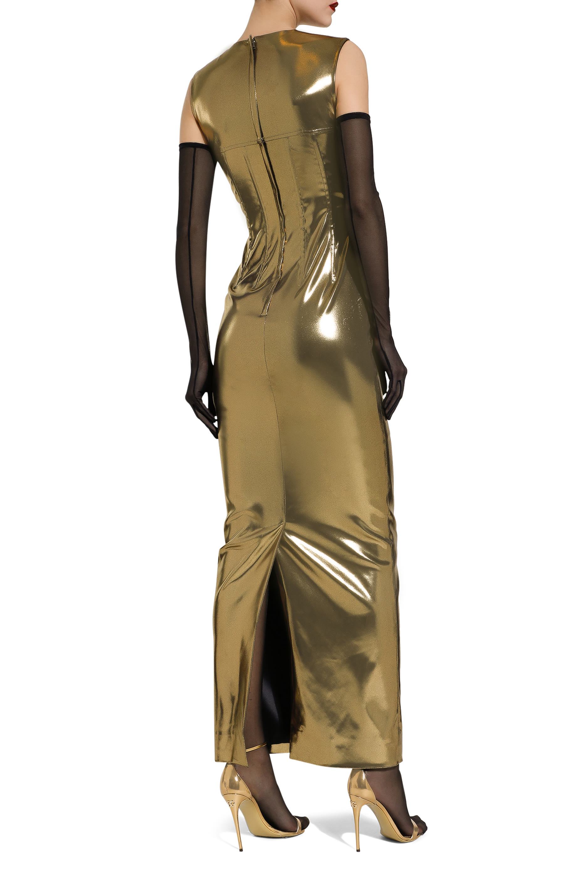 فستان بنمط مشد طويل ستان مزخرف