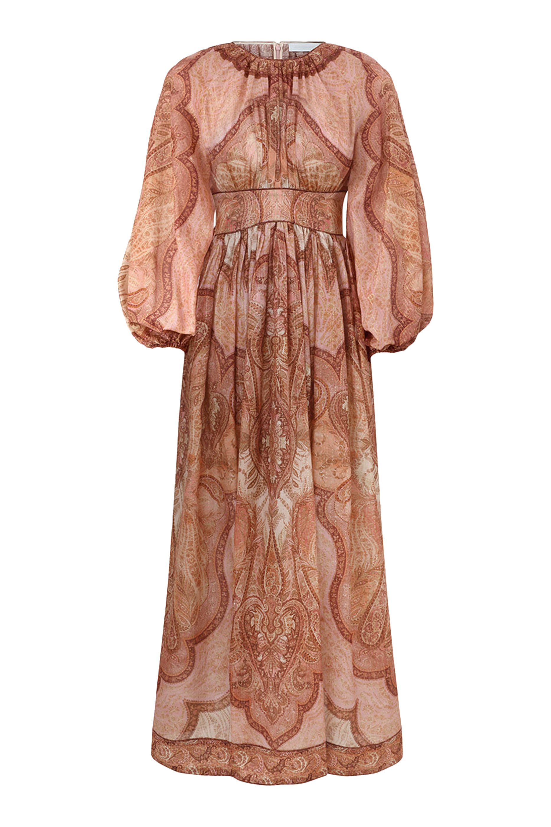 فستان واندر لاست متوسط الطول بأكمام طويلة