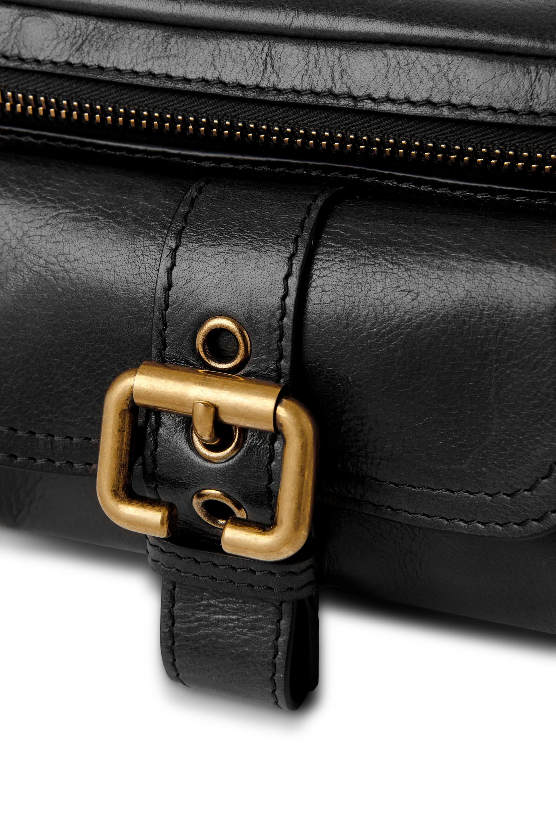 حقيبة كاميرا صغيرة جلد لامع