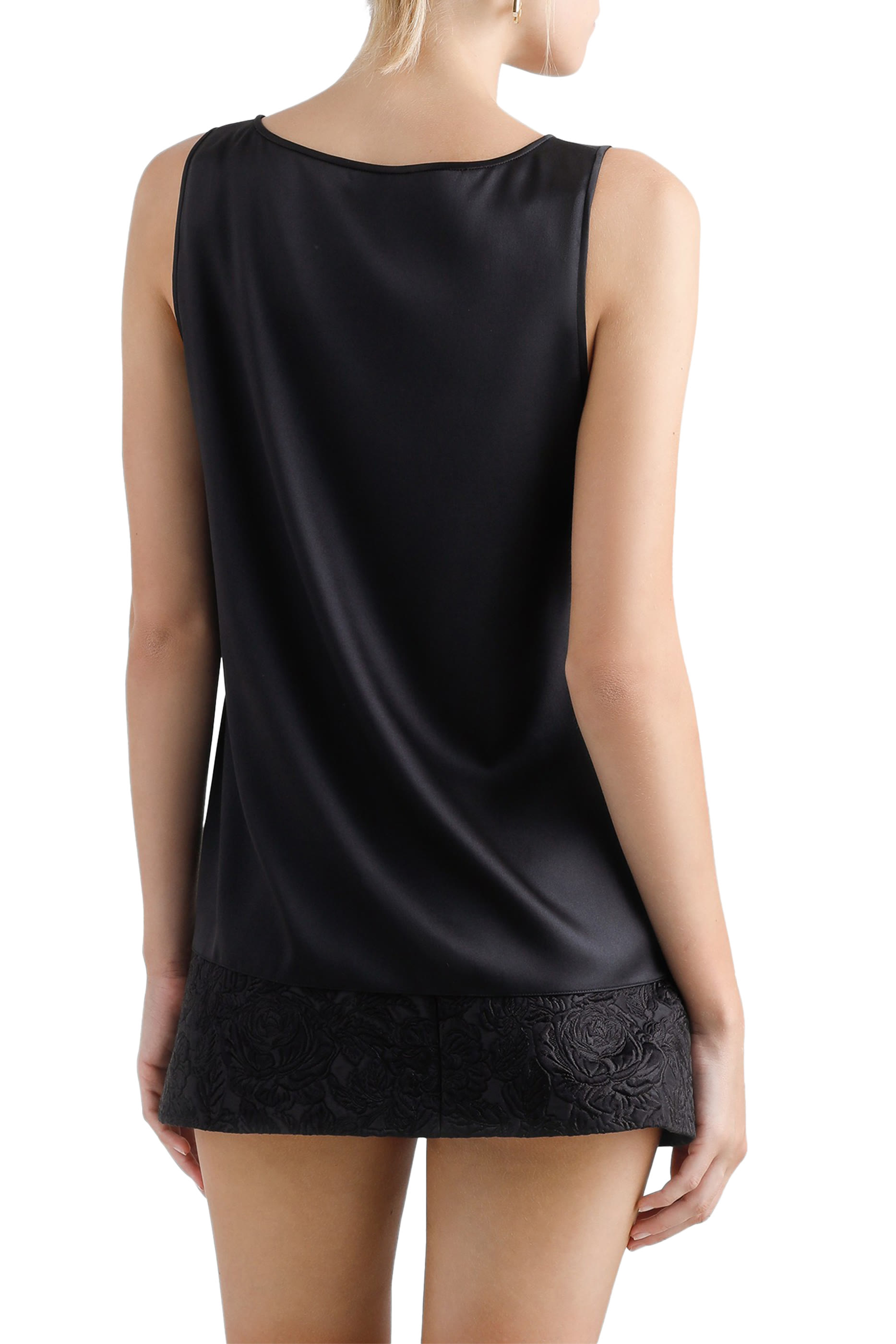 بلوزة بلا أكمام بحلية بتصميم شعار الماركة ستان