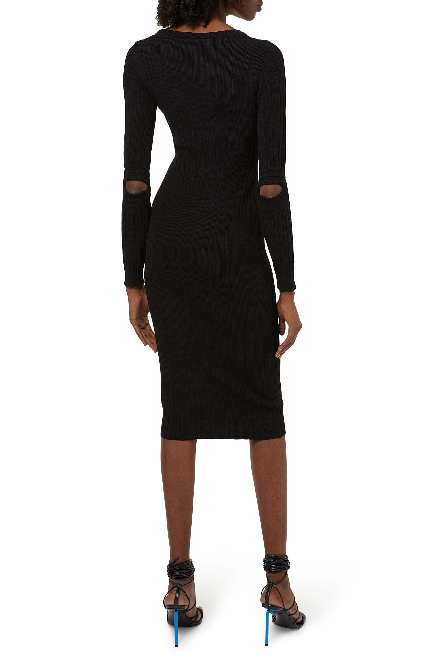 فستان مضلع بطبعة oFF