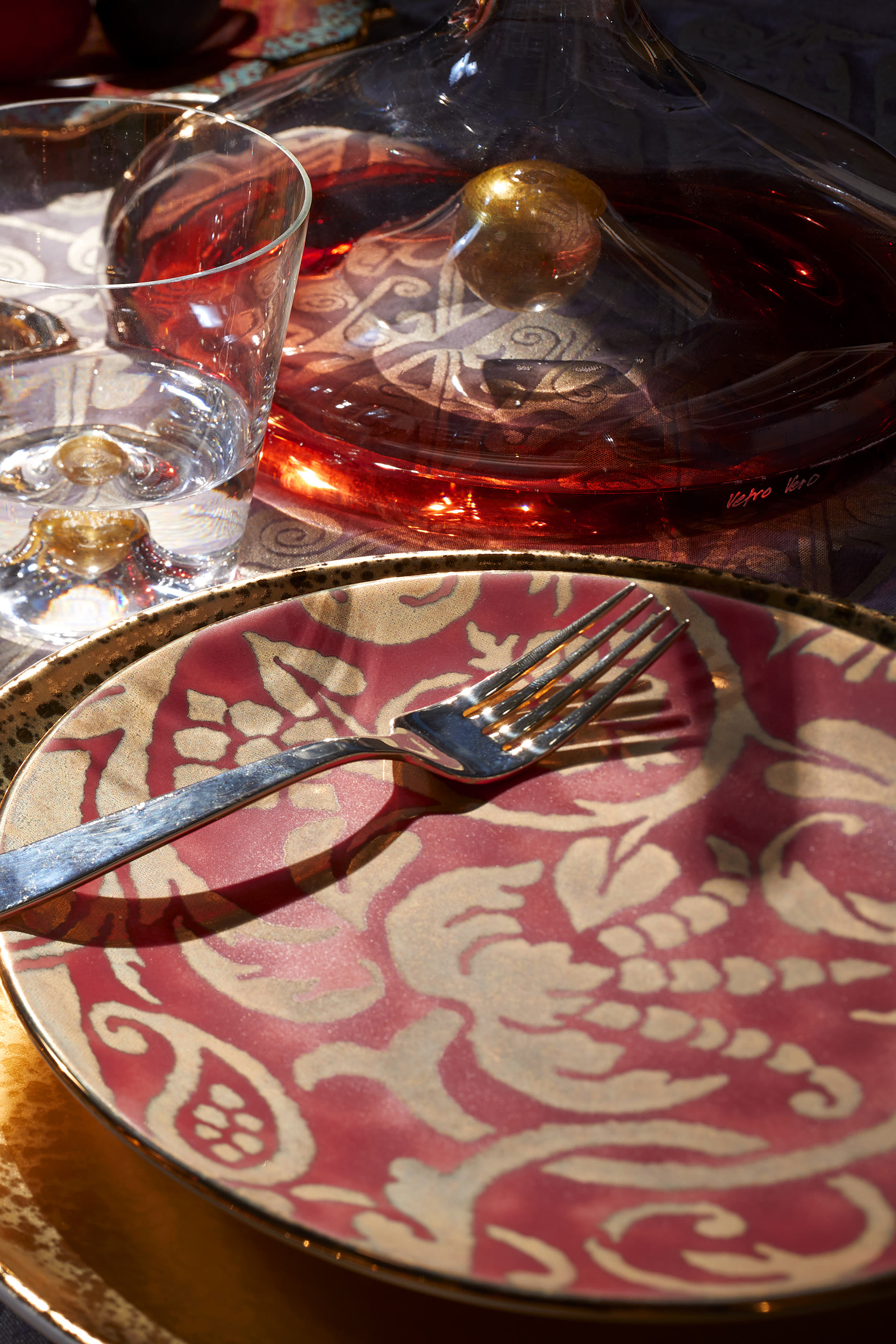 طقم أطباق فورتوني متنوعة للحلويات، 4 قطع