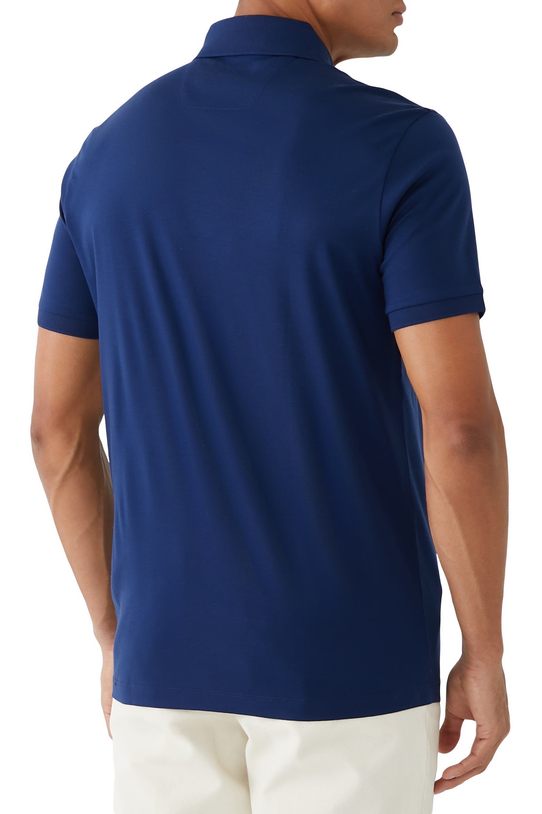 قميص بولو بأكمام قصيرة قطن