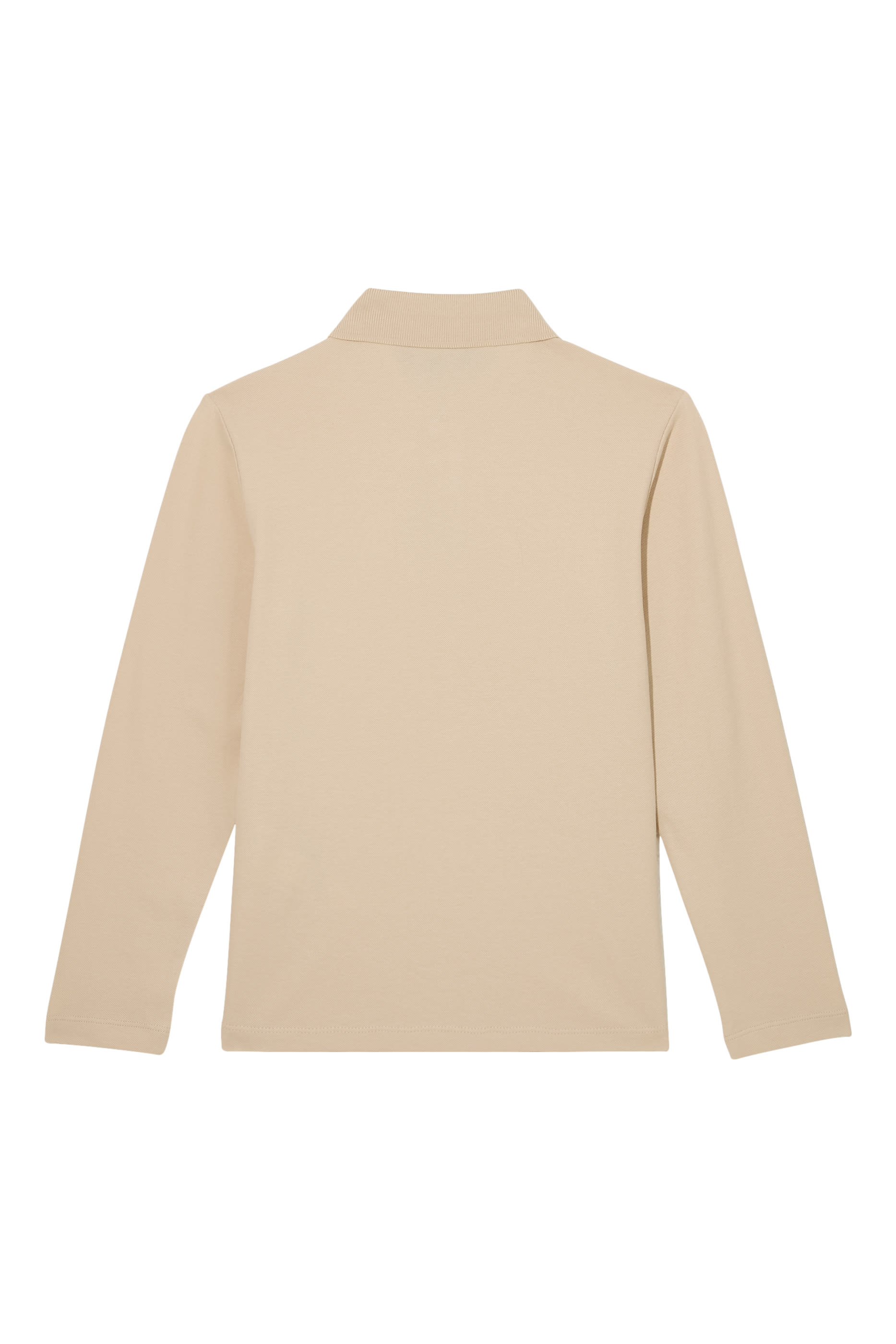 قميص بولو بأكمام طويلة قطن للأطفال