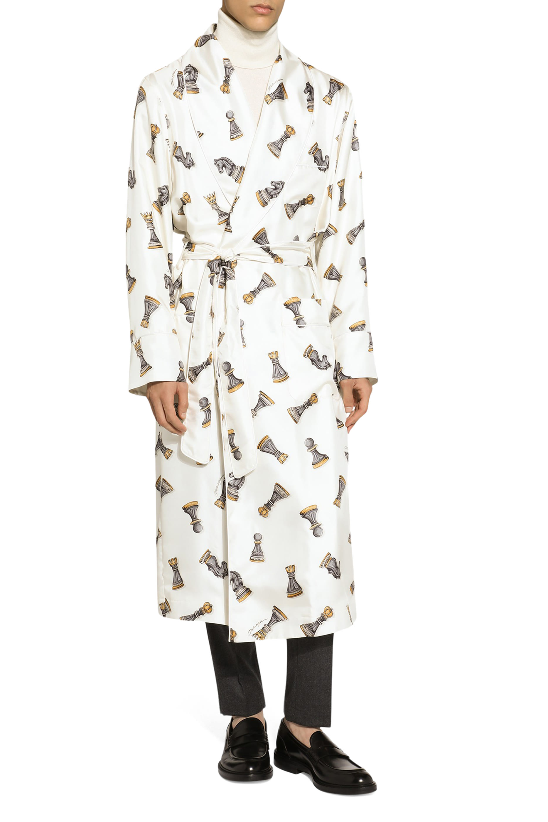 سترة بياقة عالية صوف