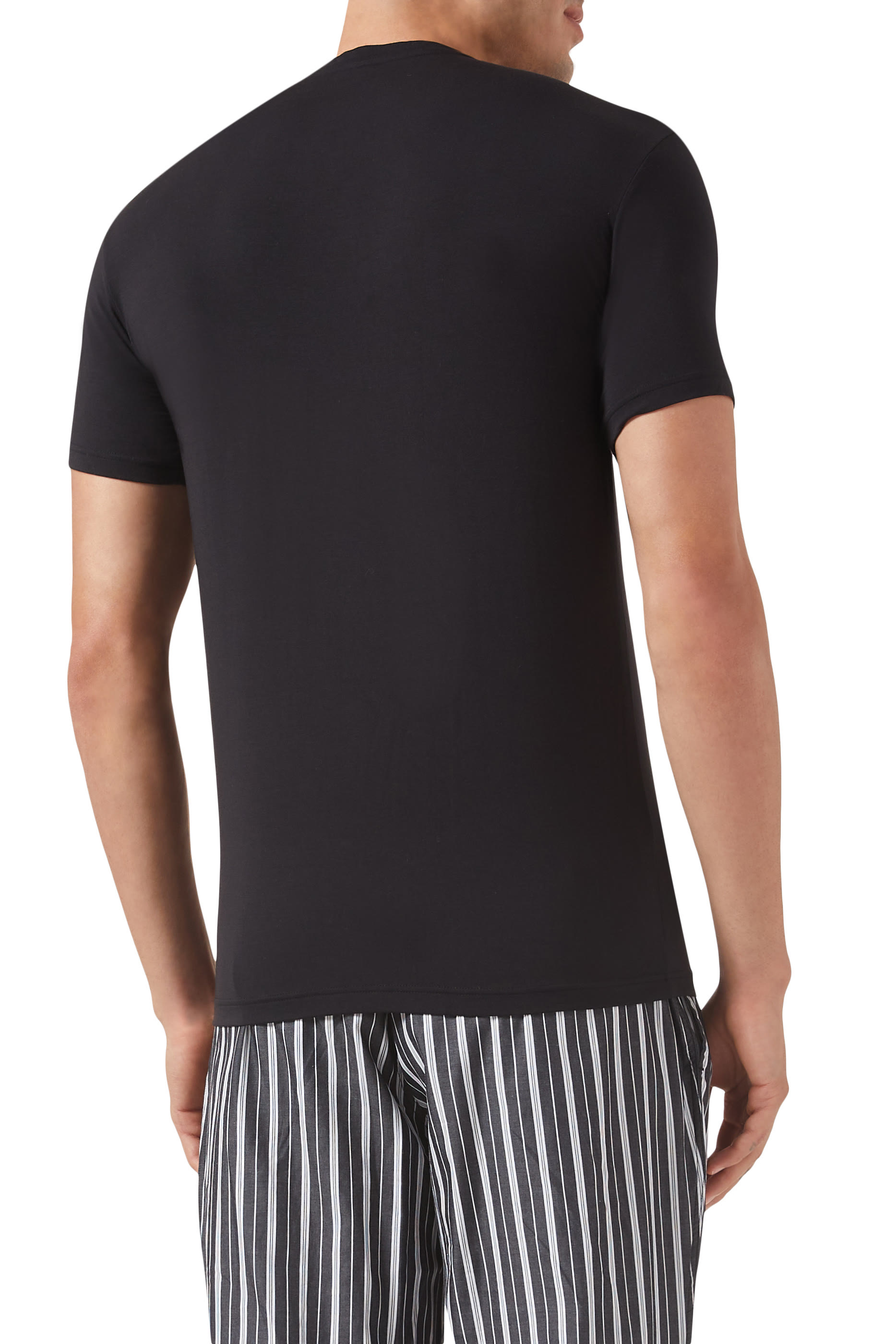 تيشيرت بشعار الماركة قطن