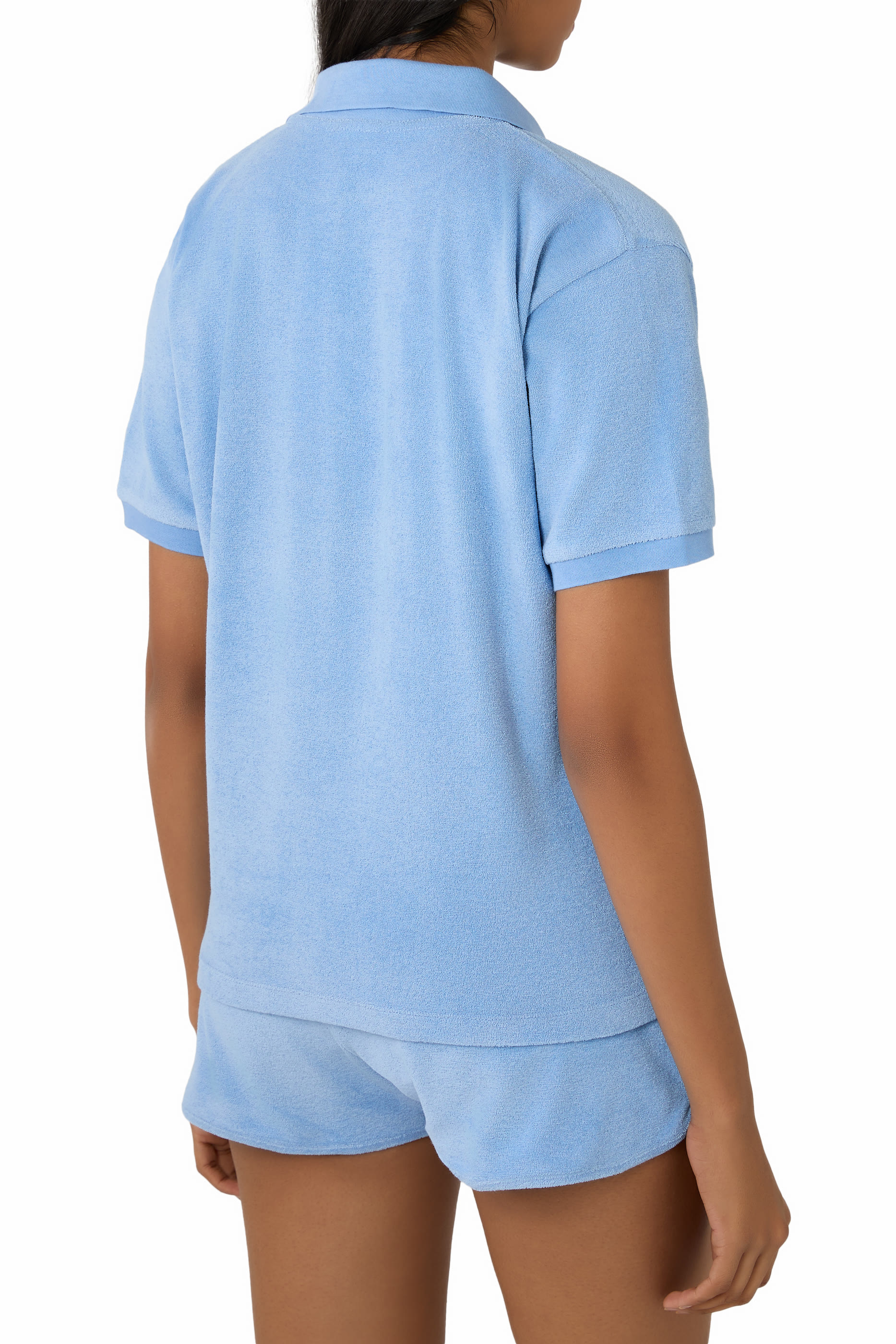 قميص بولو قماش مناشف تيري