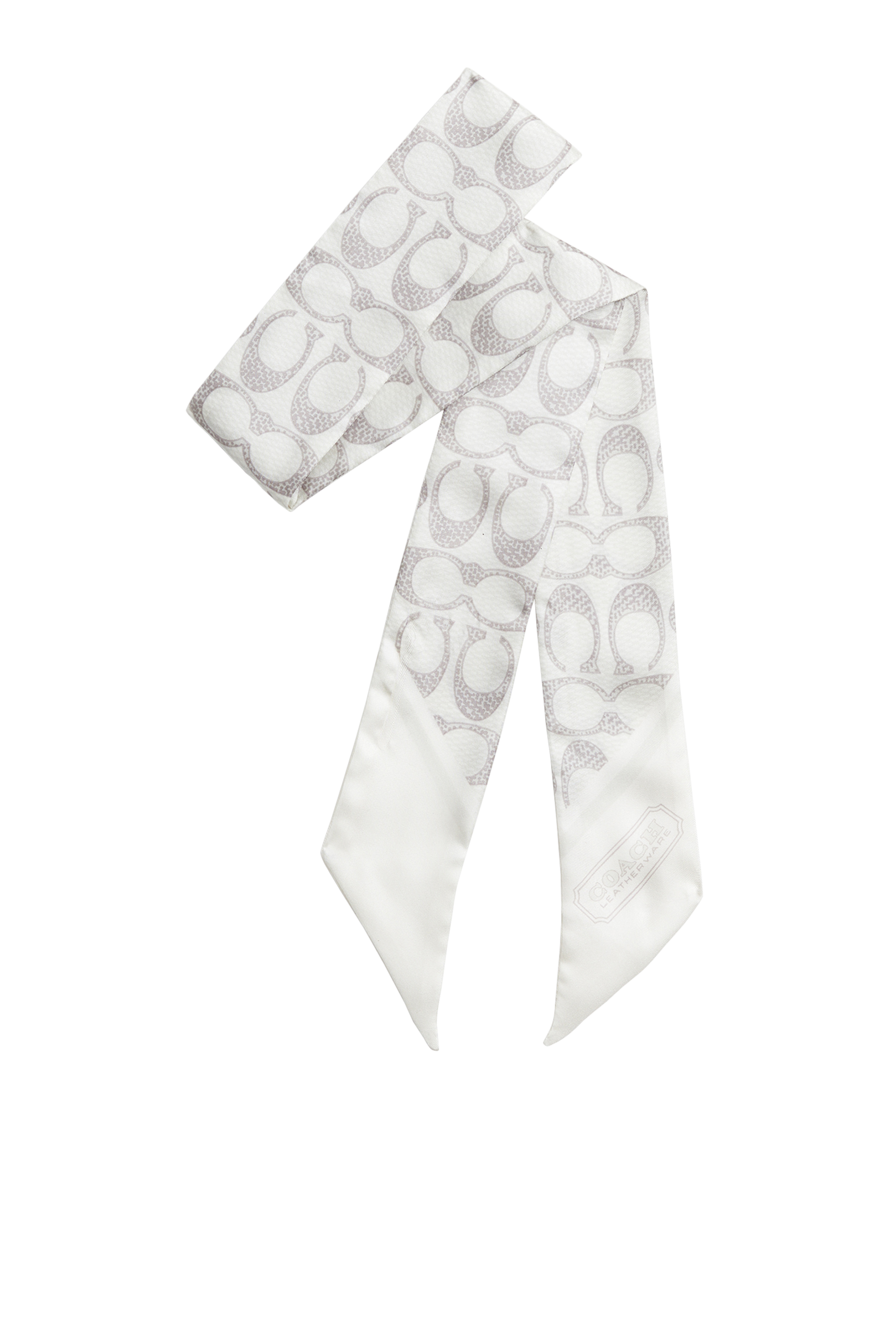 وشاح كلاسيكي بطبعات شعار الماركة حرير